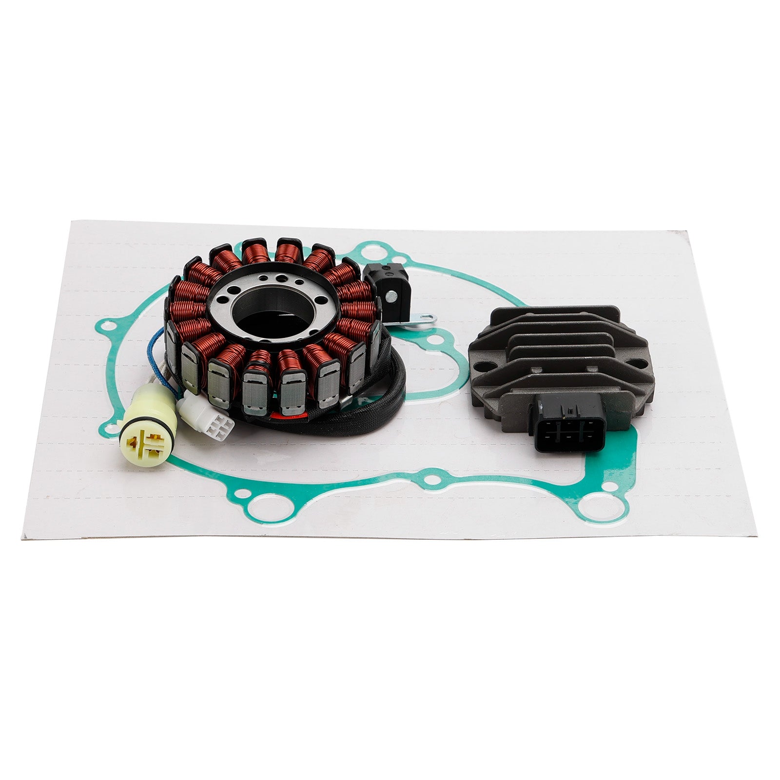 Magneto stojan + prostownik napięcia + uszczelka do Yamaha Raptor 660R YFM660R 2001-2005