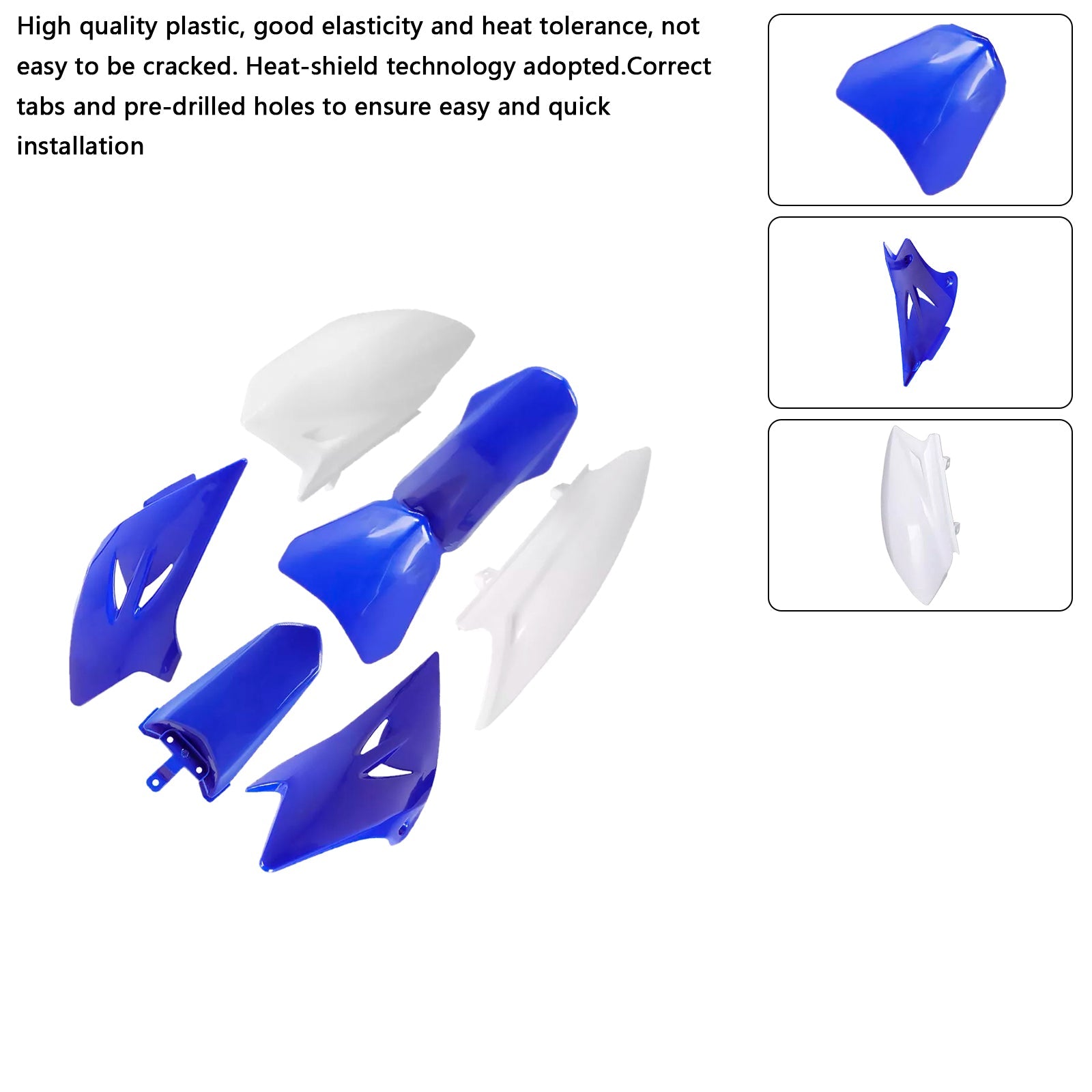 Kit per il corpo in plastica per carenatura di fango anteriore e posteriore per Yamaha TTR50 2006-2021