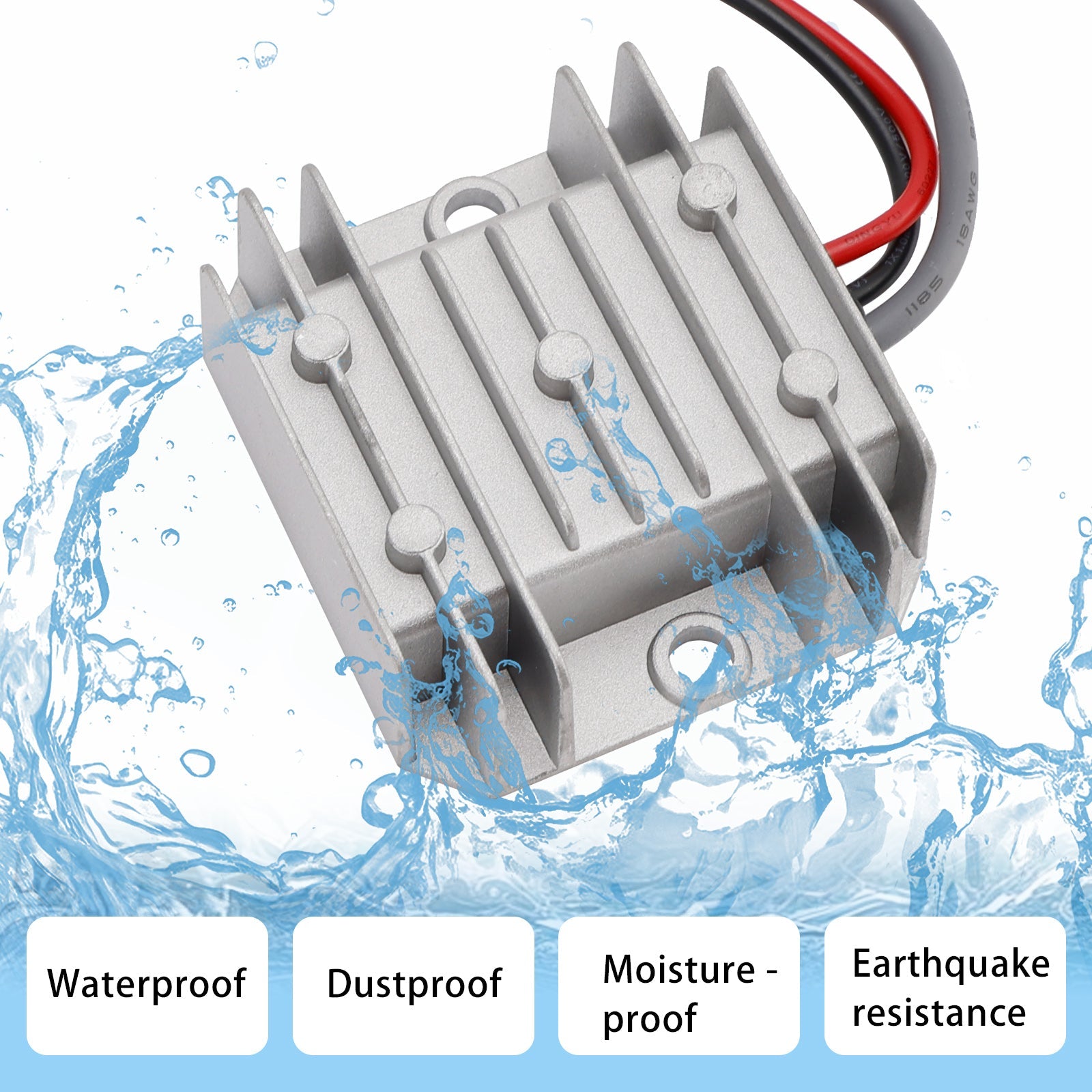 Mini przetwornica napięcia stałego, kabel zasilający 12 V/24 V do 30 V, 3,5 A, 105 W