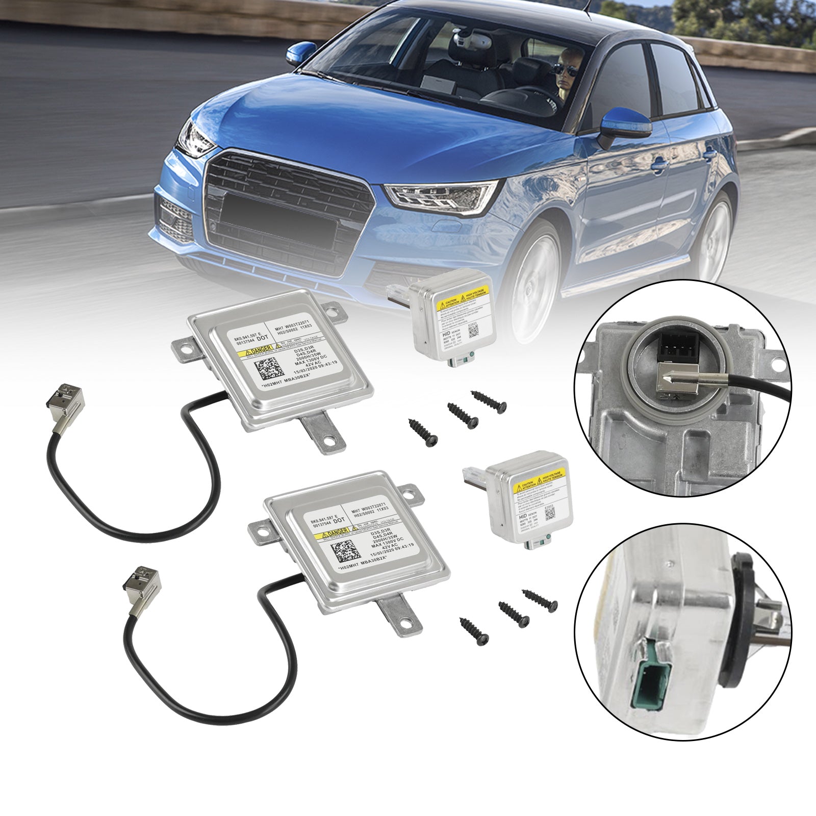 Ballast au xénon et ampoule D3S, Module d'unité de commande de lumière HID, pour Audi VW