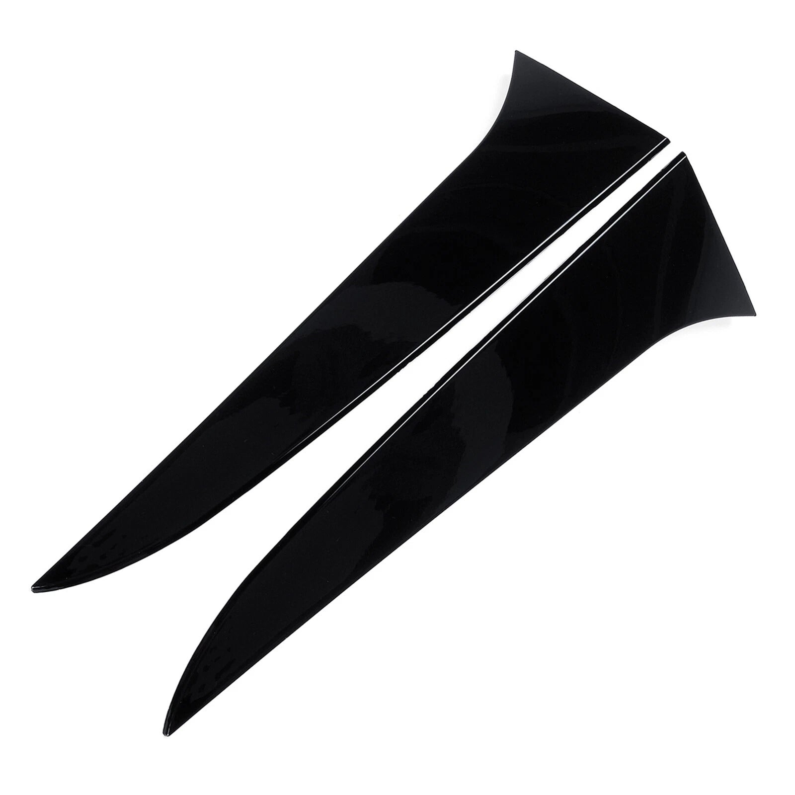 Paire de becquets latéraux de lunette arrière noir brillant pour Audi A4 B8 Avant 2009-2016