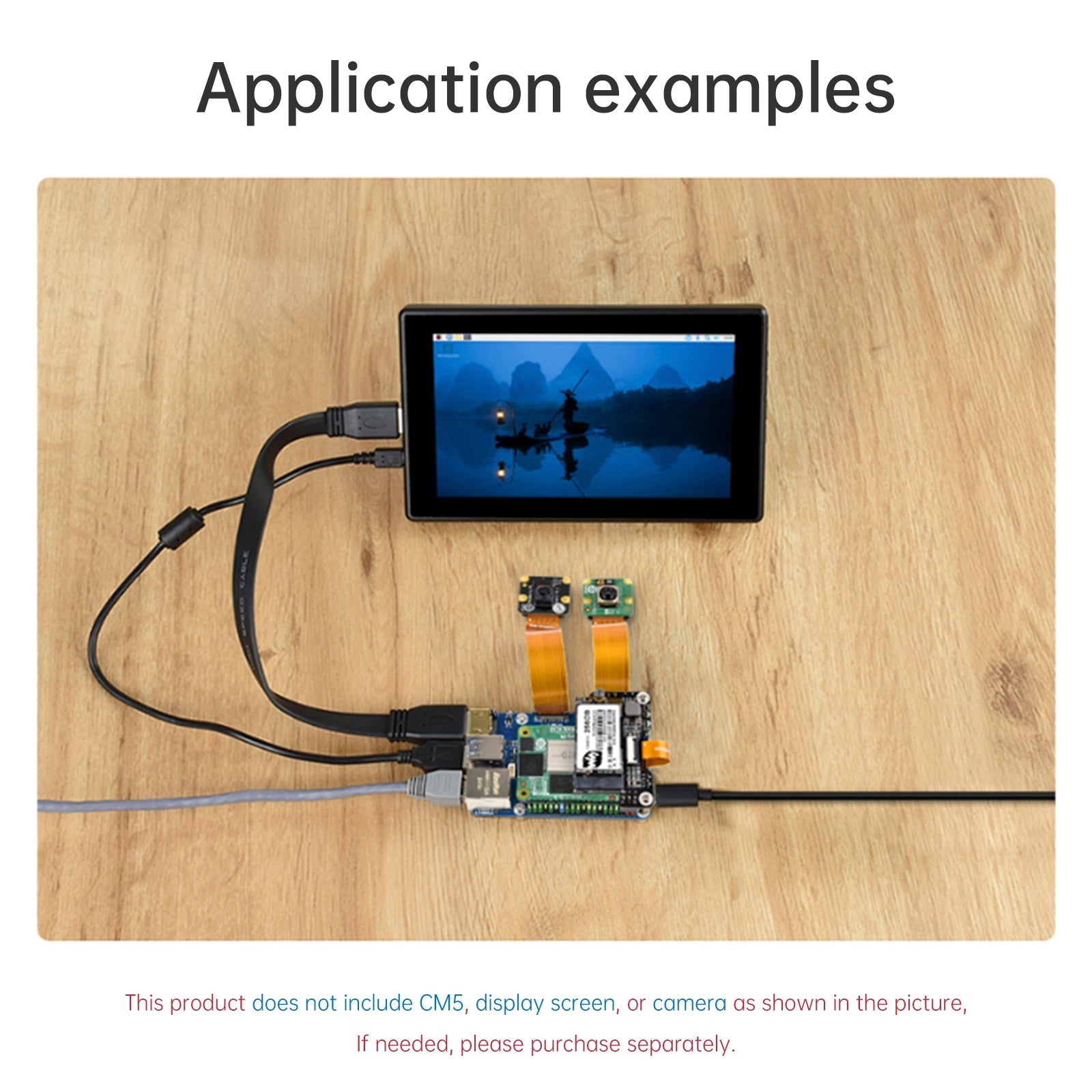 Carte d'extension Raspberry Pi Compute Module 5 ; carte principale du module de calcul CM5