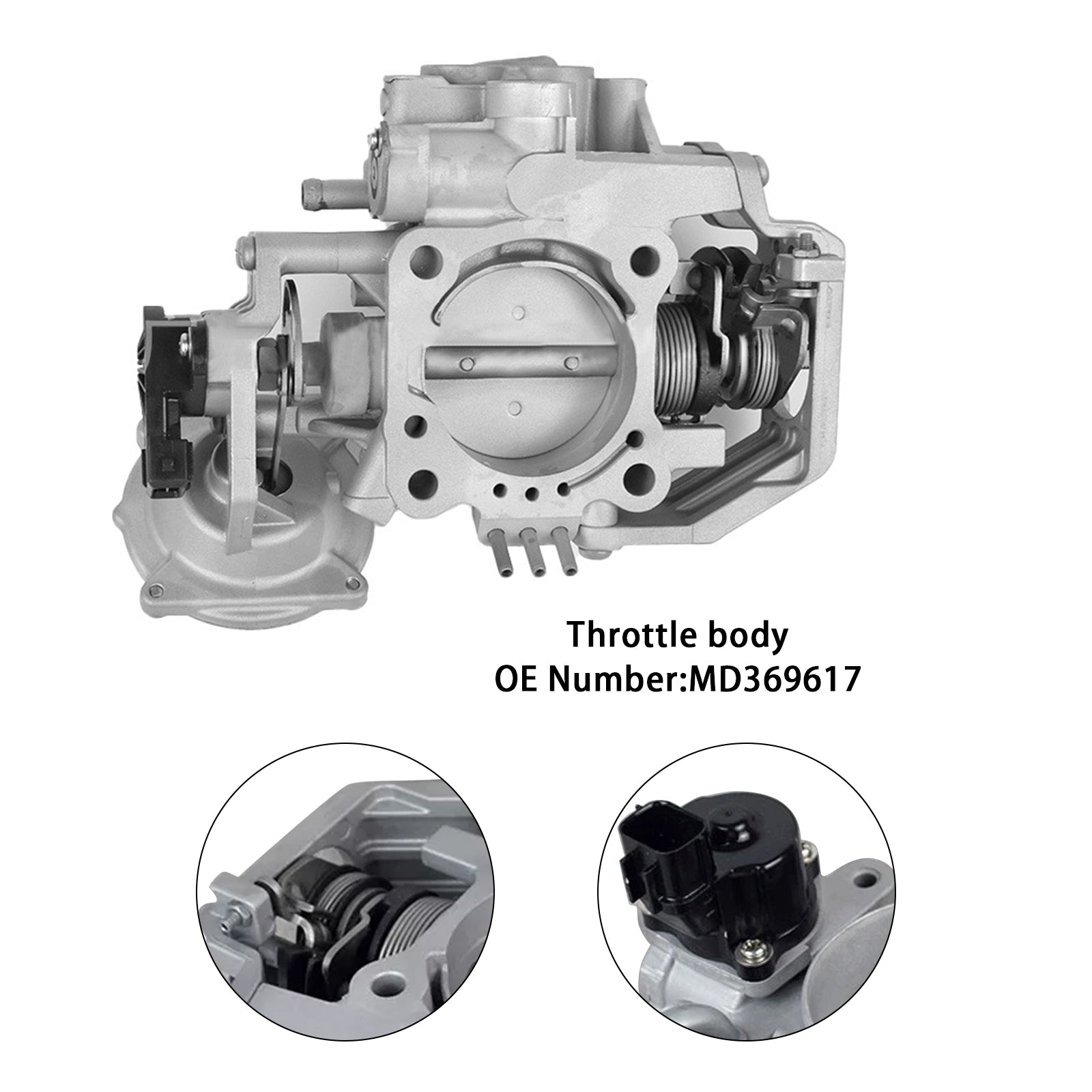 Vlinderlichaam voor Mitsubishi Pajero Montero V63 V73 6G72 MD369617