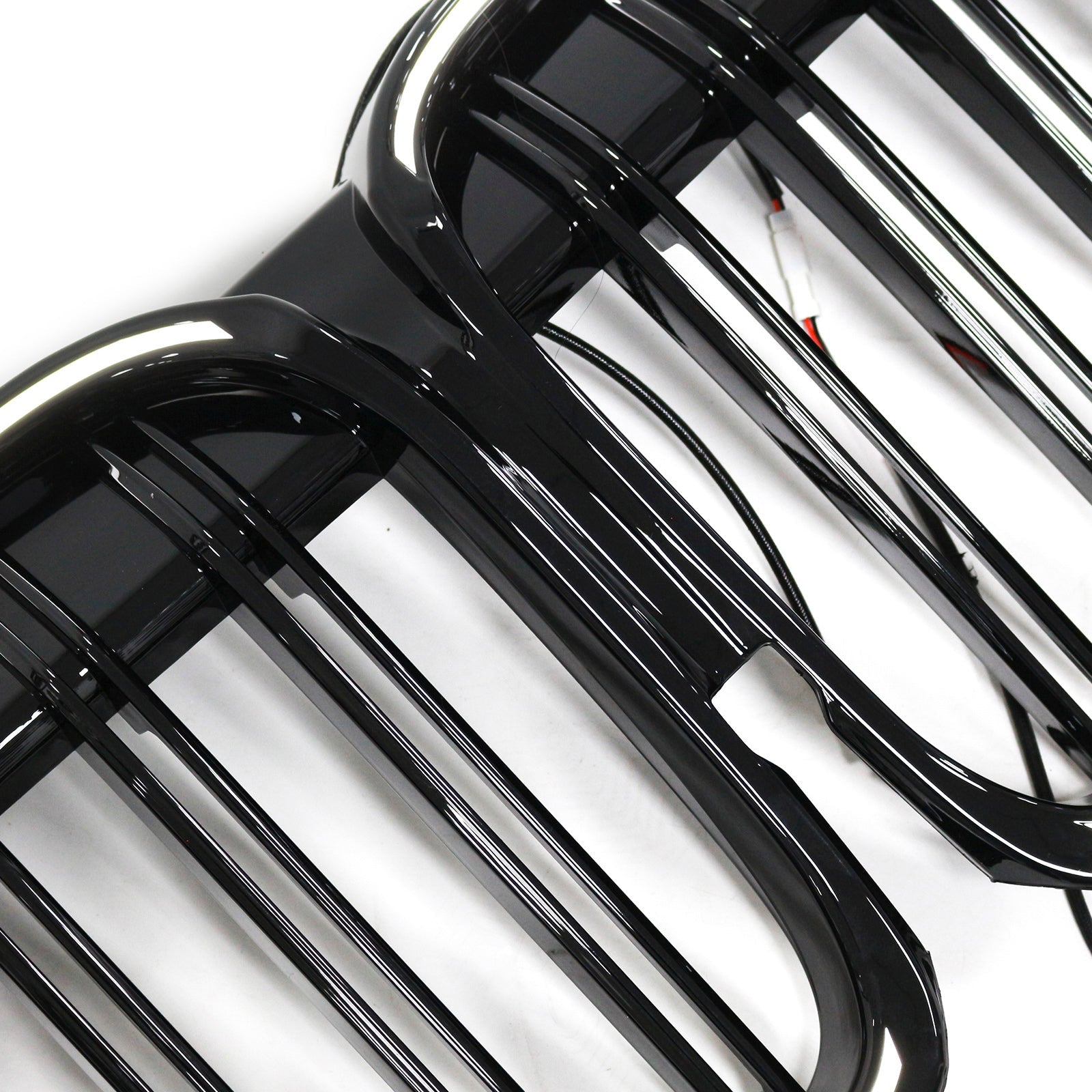 Grille de calandre avant noire brillante à double lamelles pour BMW Série 7 G11 G12 2019-2022