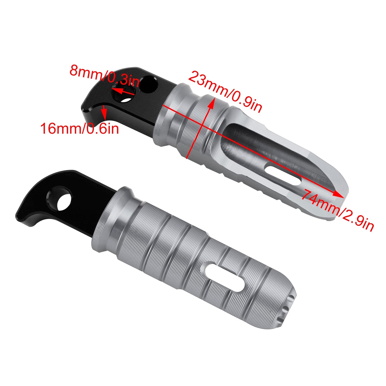 Poggiapiedi posteriore per Yamaha YZF R7 MT07 MT09 Tracer 9/ GT/ GT+ 21-24