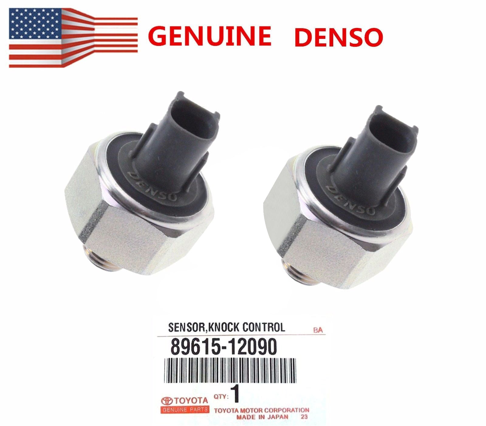 2 stks Nieuwe Denso Knock-sensor 89615-12090 voor Toyota Lexus Avalon Camry Sienna