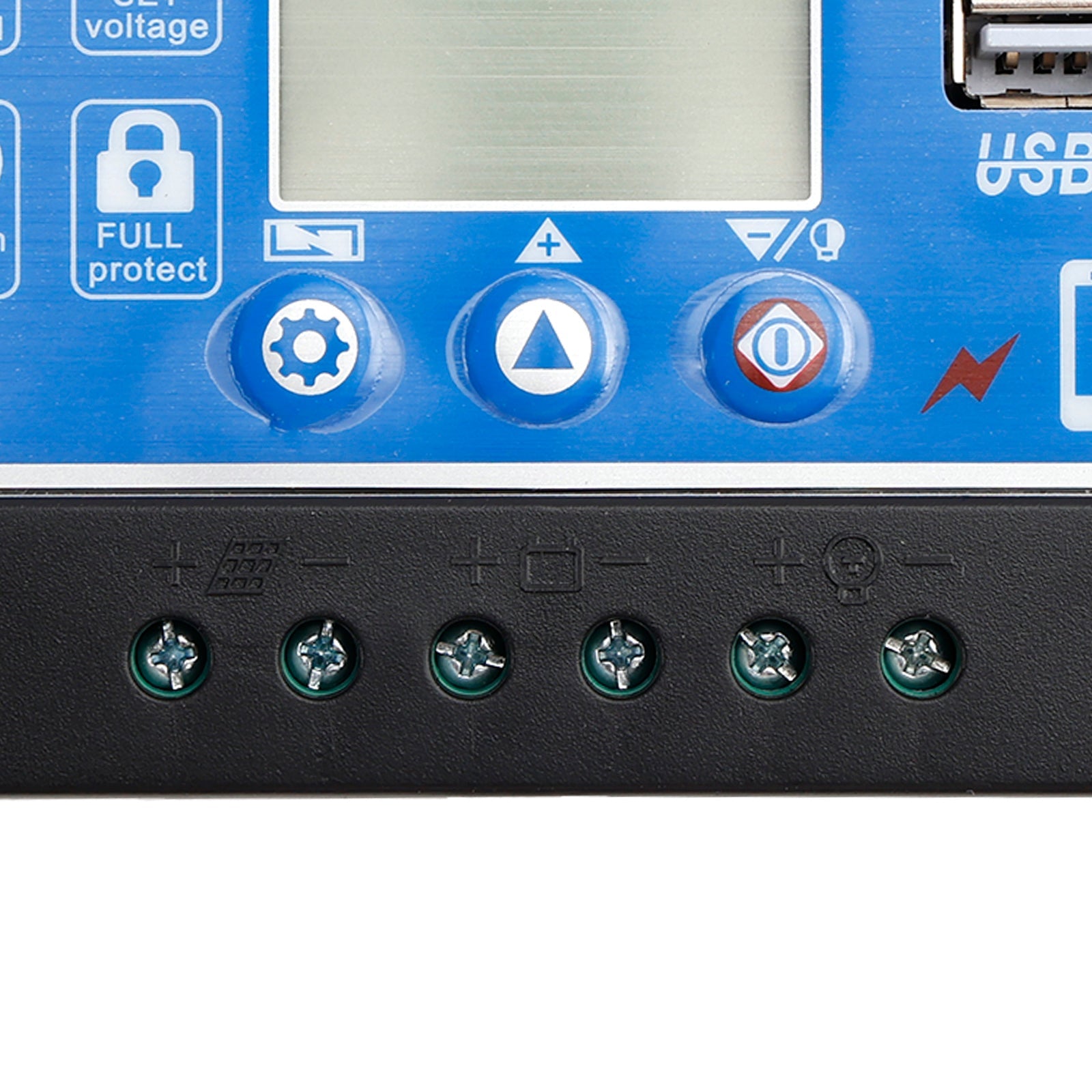 Contrôleur solaire PWM 12 V-60 V, affichage du courant, contrôle de l'éclairage public solaire, démarrage 0 V