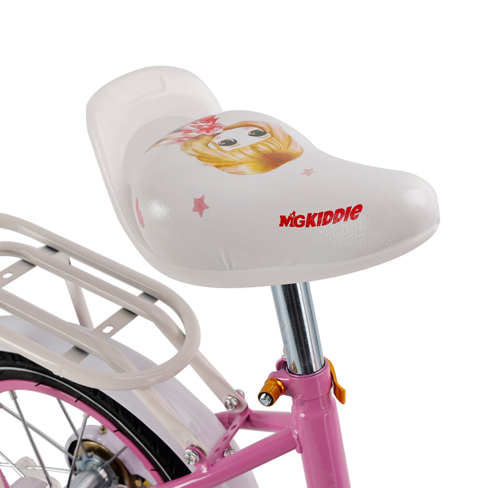 Bicicleta de princesa evolutiva de 18 pulgadas - Manejo ajustable y silla de montar - rosa y morado - Garantía