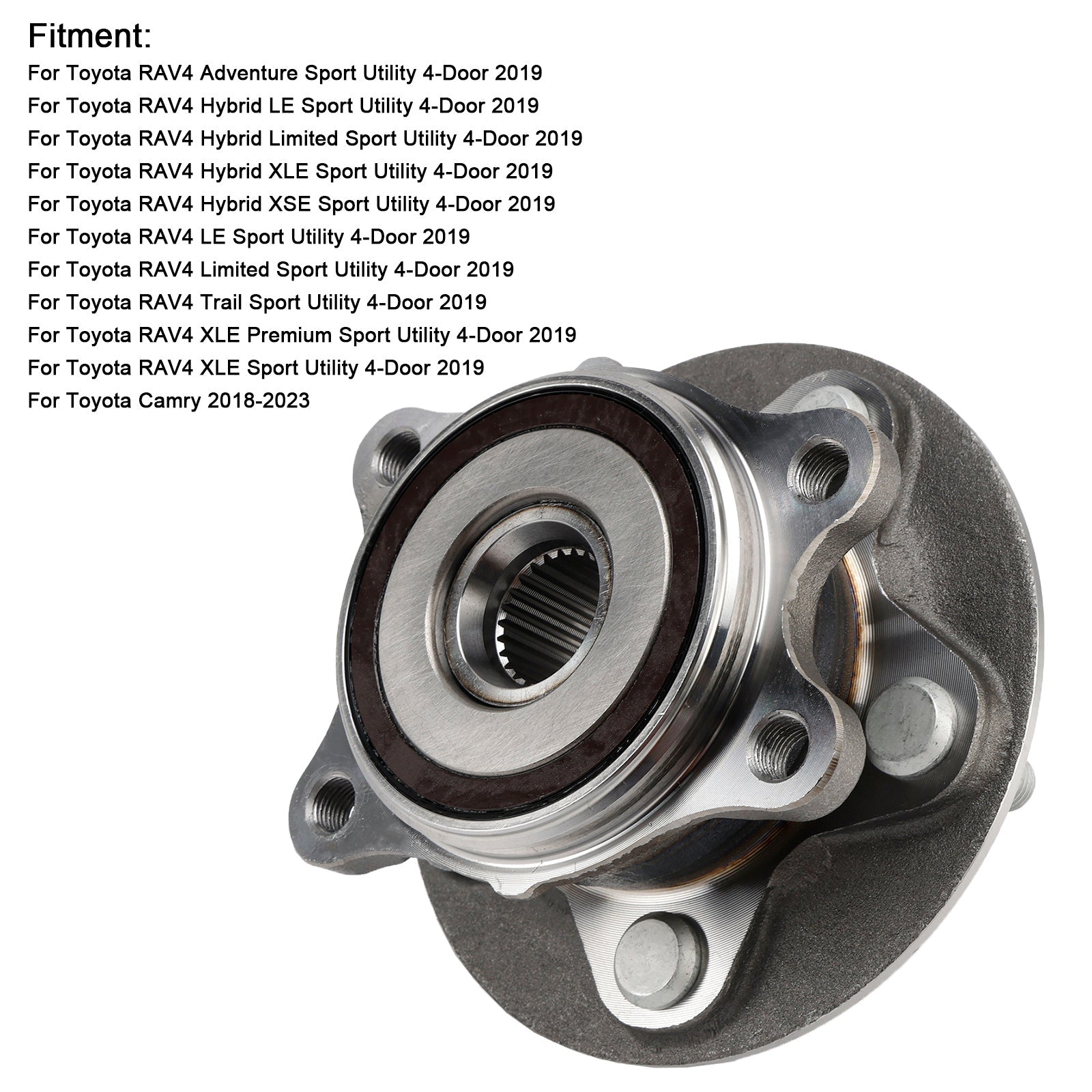 Cojinete de rueda delantera para Toyota RAV4 XLE Premium Sport Utility de 4 puertas 2019 (43550-33010)