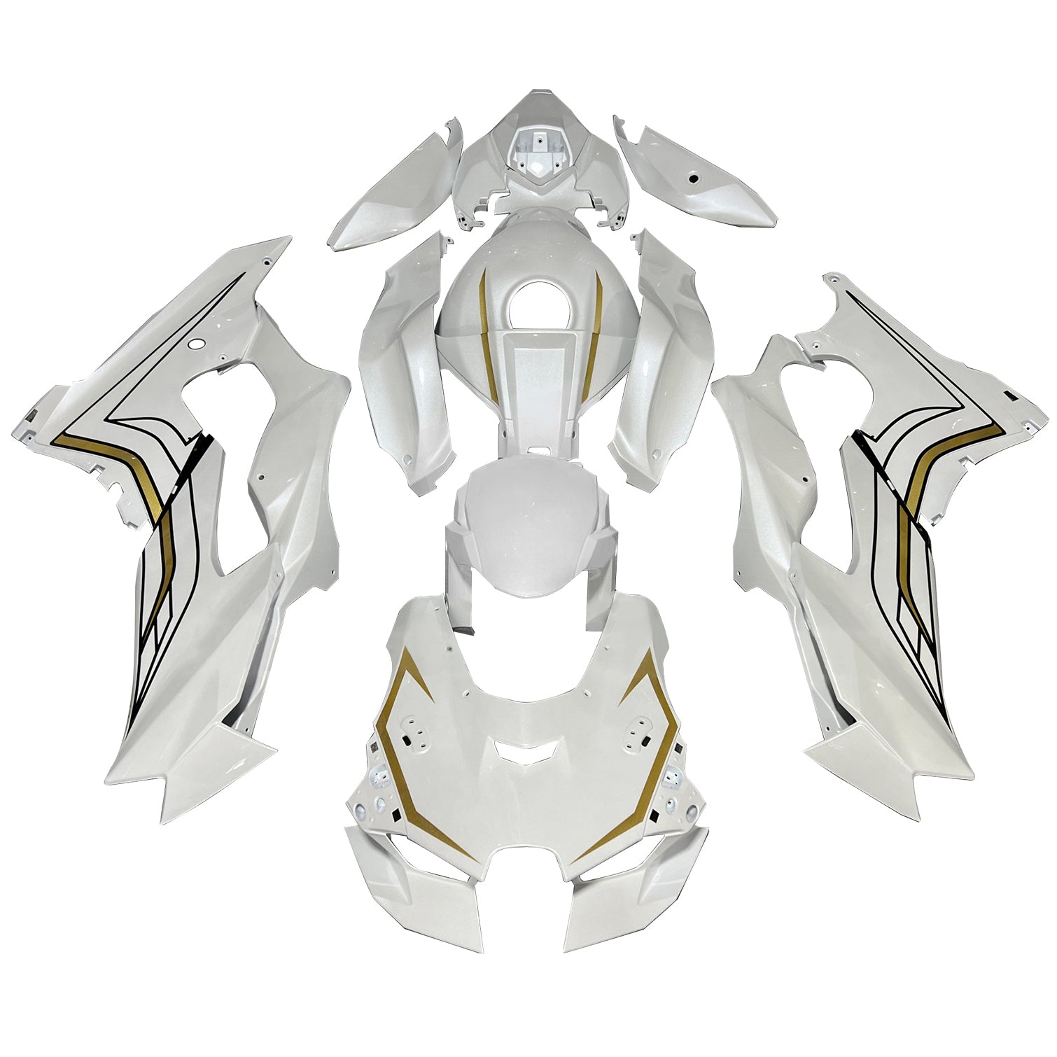 2021-2024 Kawasaki ZX-10R ZX10RR ABS carrosserie-injectiekuipset
