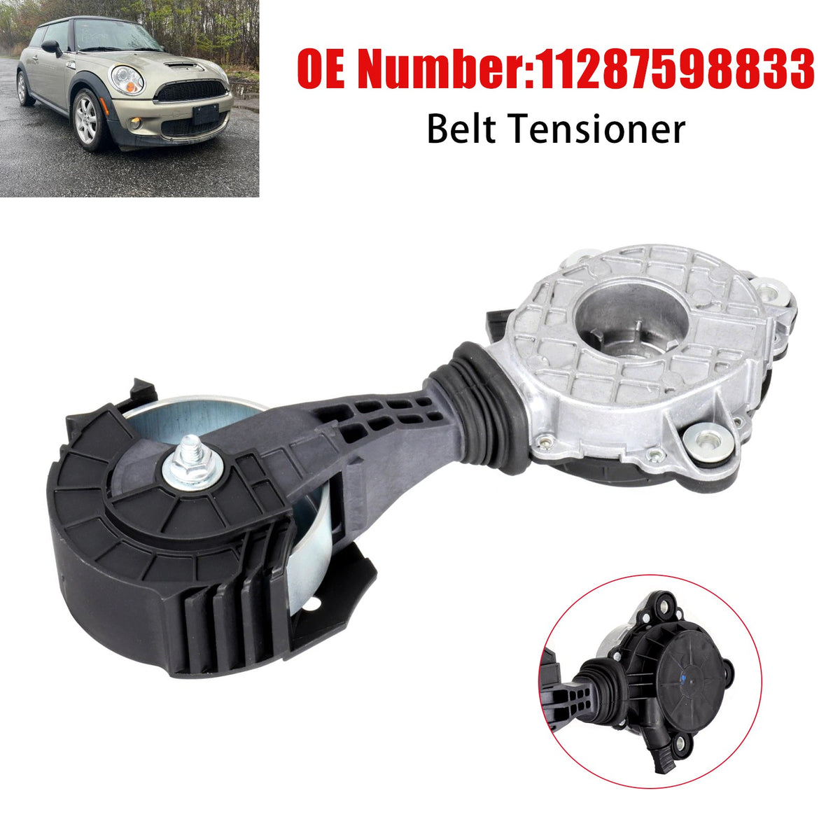 Conjunto de tensor de correa 11287598833 para Mini Cooper Paceman Countryman 11-16