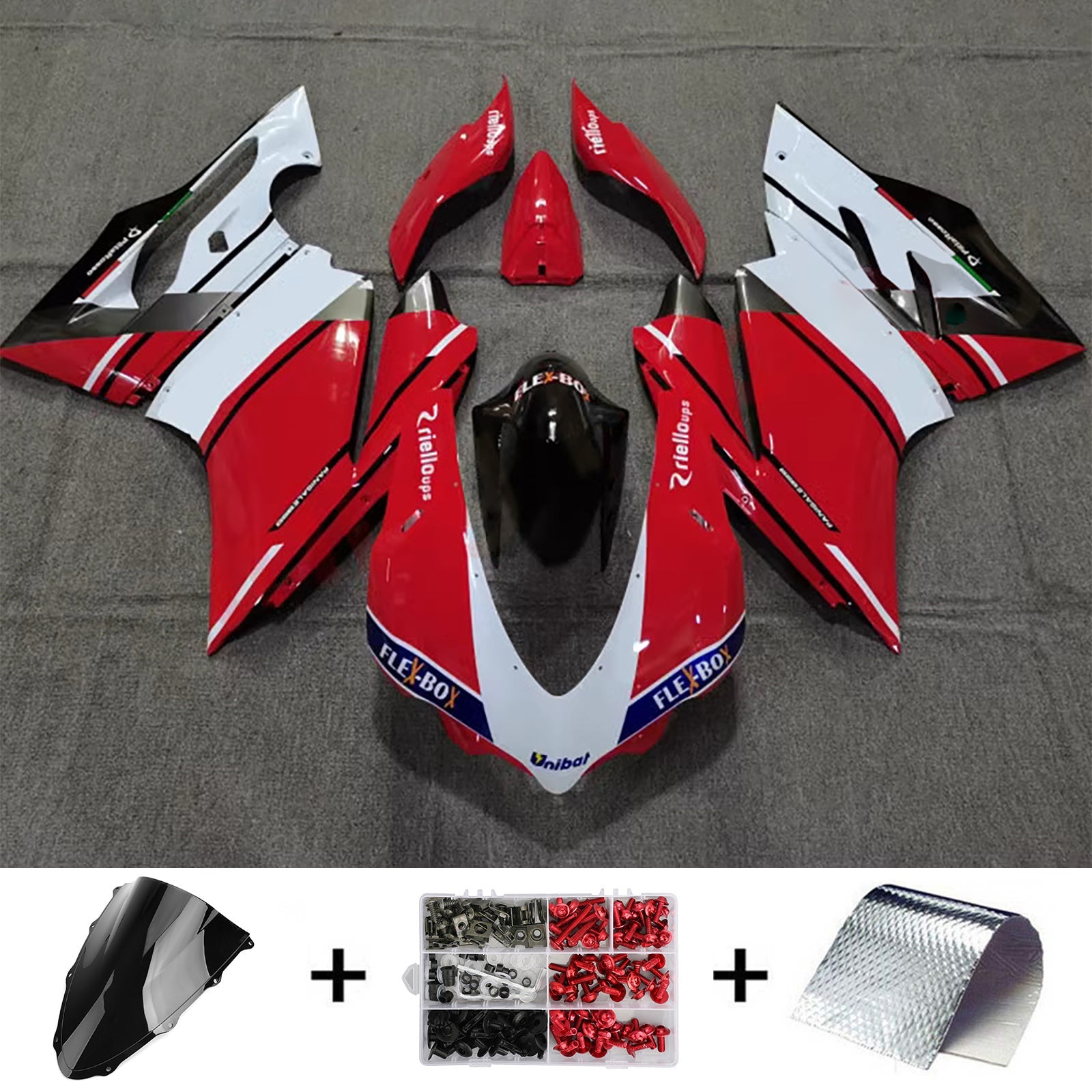 Kit de carénage d'injection Ducati 1299 2015-2020 Carrosserie Plastique ABS