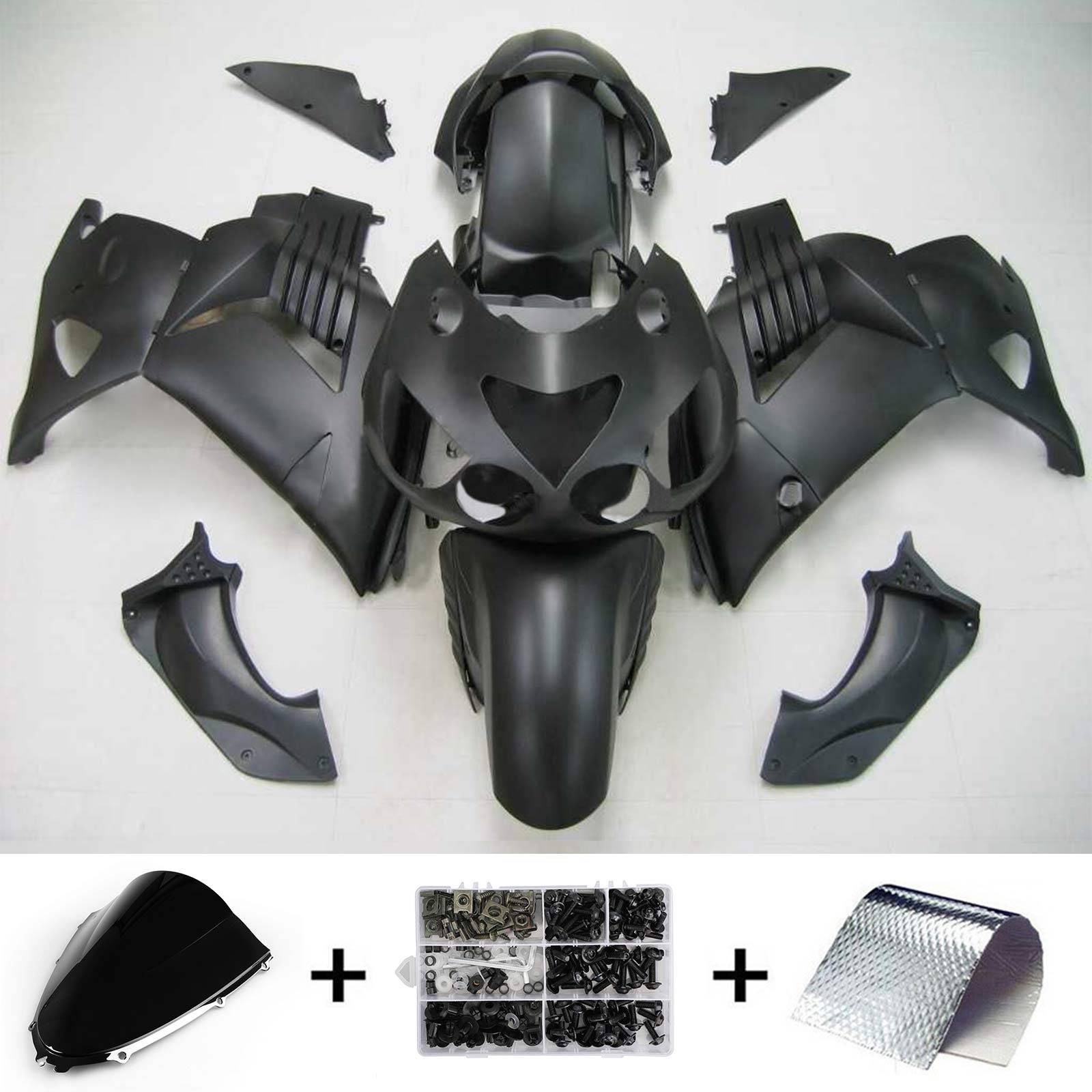 Kit di carenatura a iniezione, corpo in plastica ABS per Kawasaki ZX14R 2006-2011