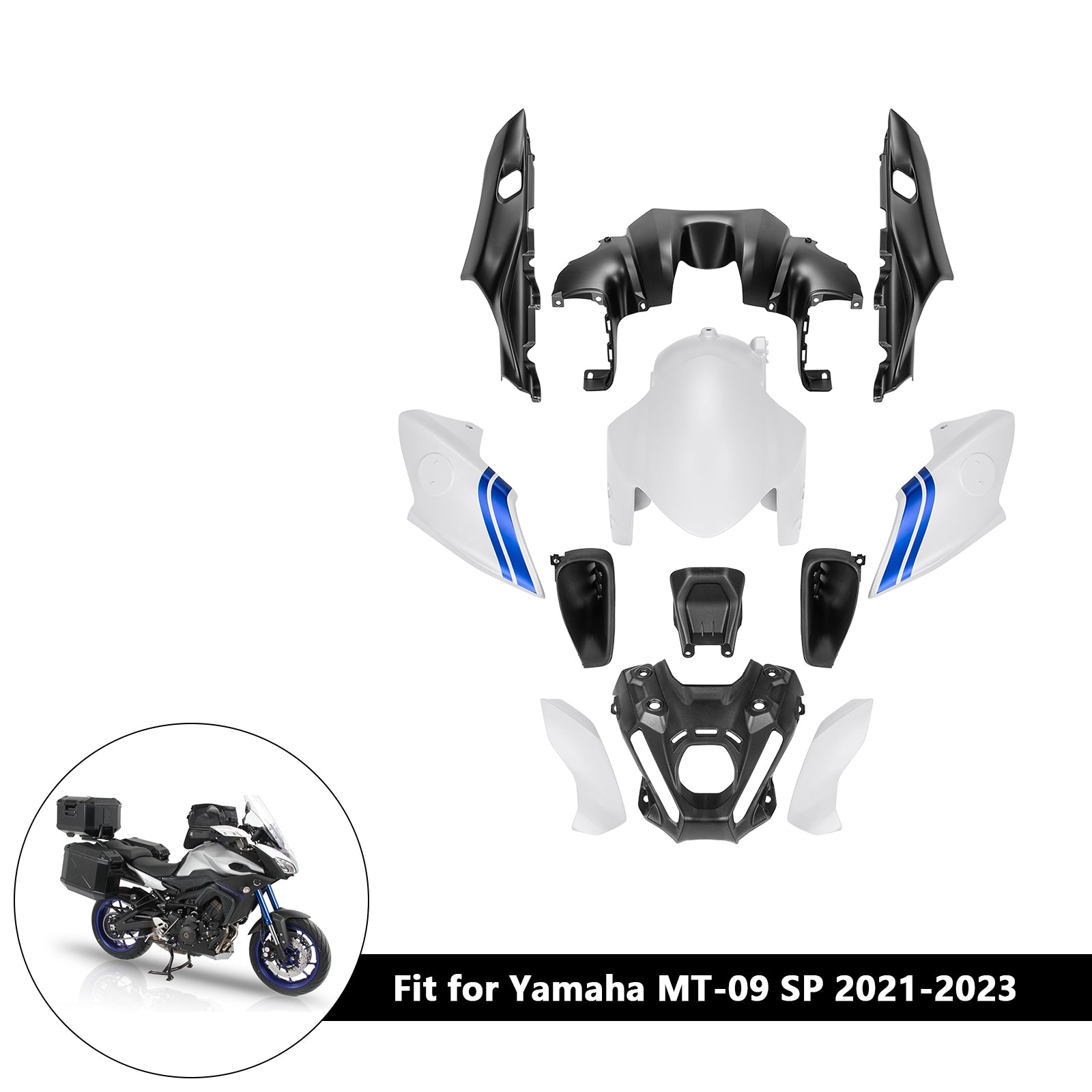 Vbrizgavanje kompleta za karoserijo ABS za Yamaha MT-09/MT-09 SP 2021-2023 08#
