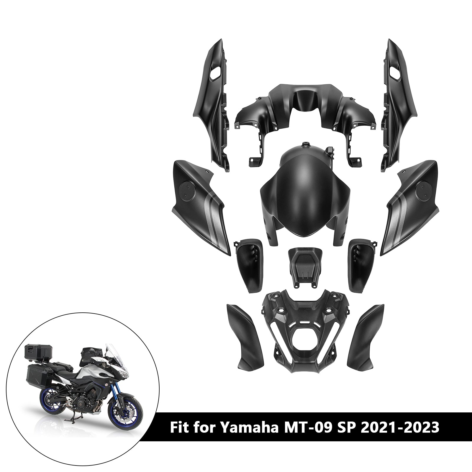 Kit de carénage de carrosserie ABS injection pour Yamaha MT-09 / MT-09 SP 2021-2023 06#