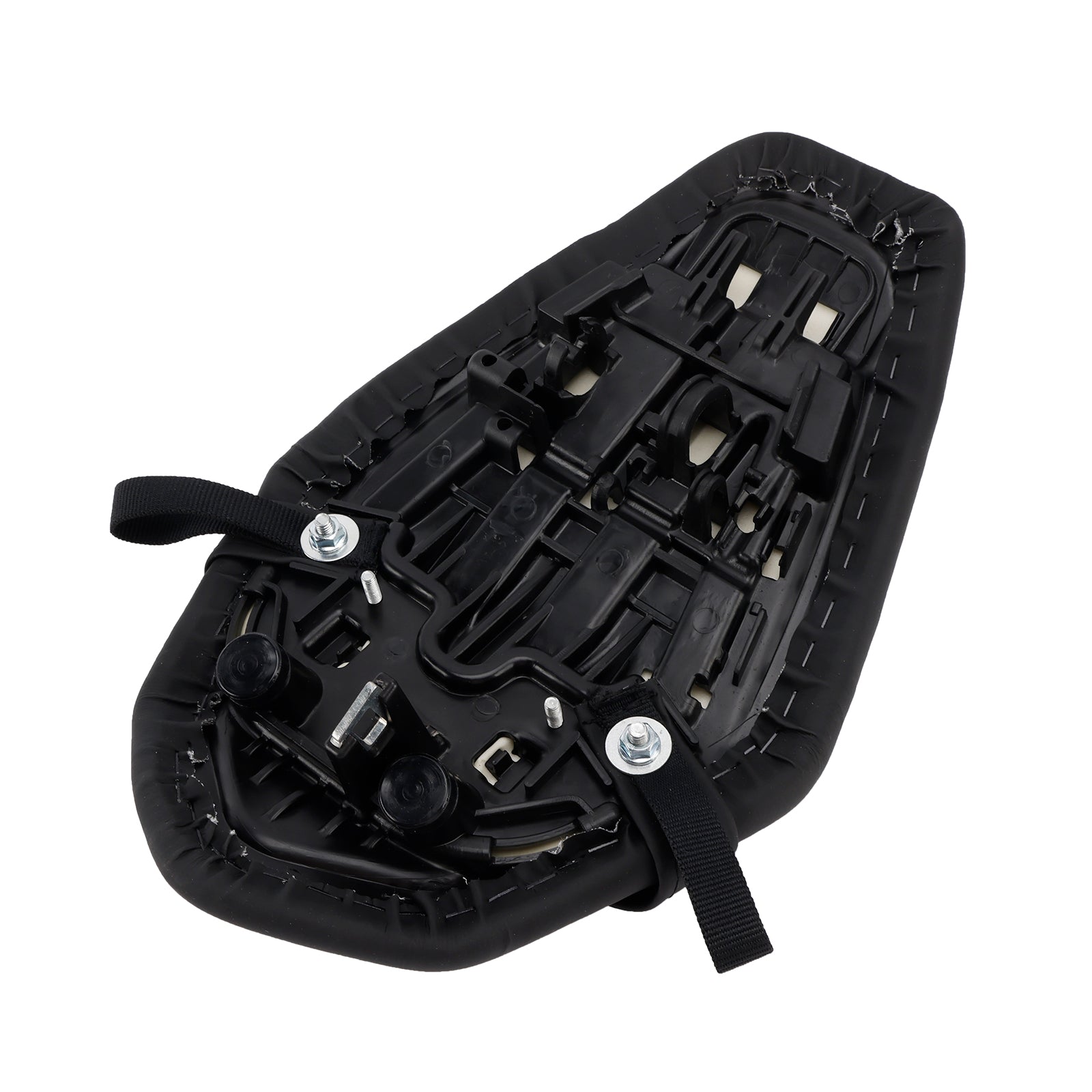 Coussin de selle passager arrière plat noir pour Kawasaki Ninja ZX-6R (2019-2025)