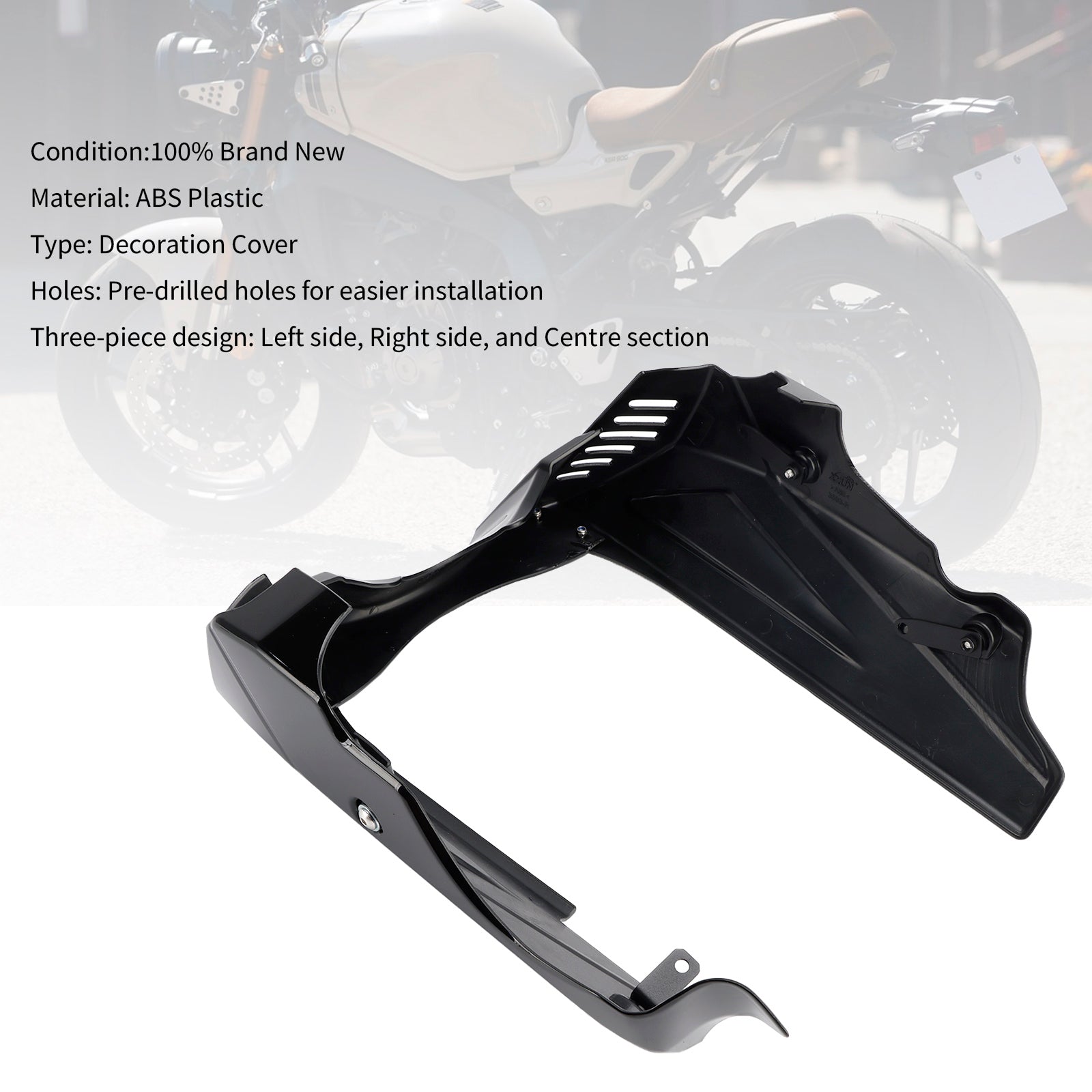 Sabot moteur inférieur et protection de carénage pour Yamaha XSR900 (2022-2025)