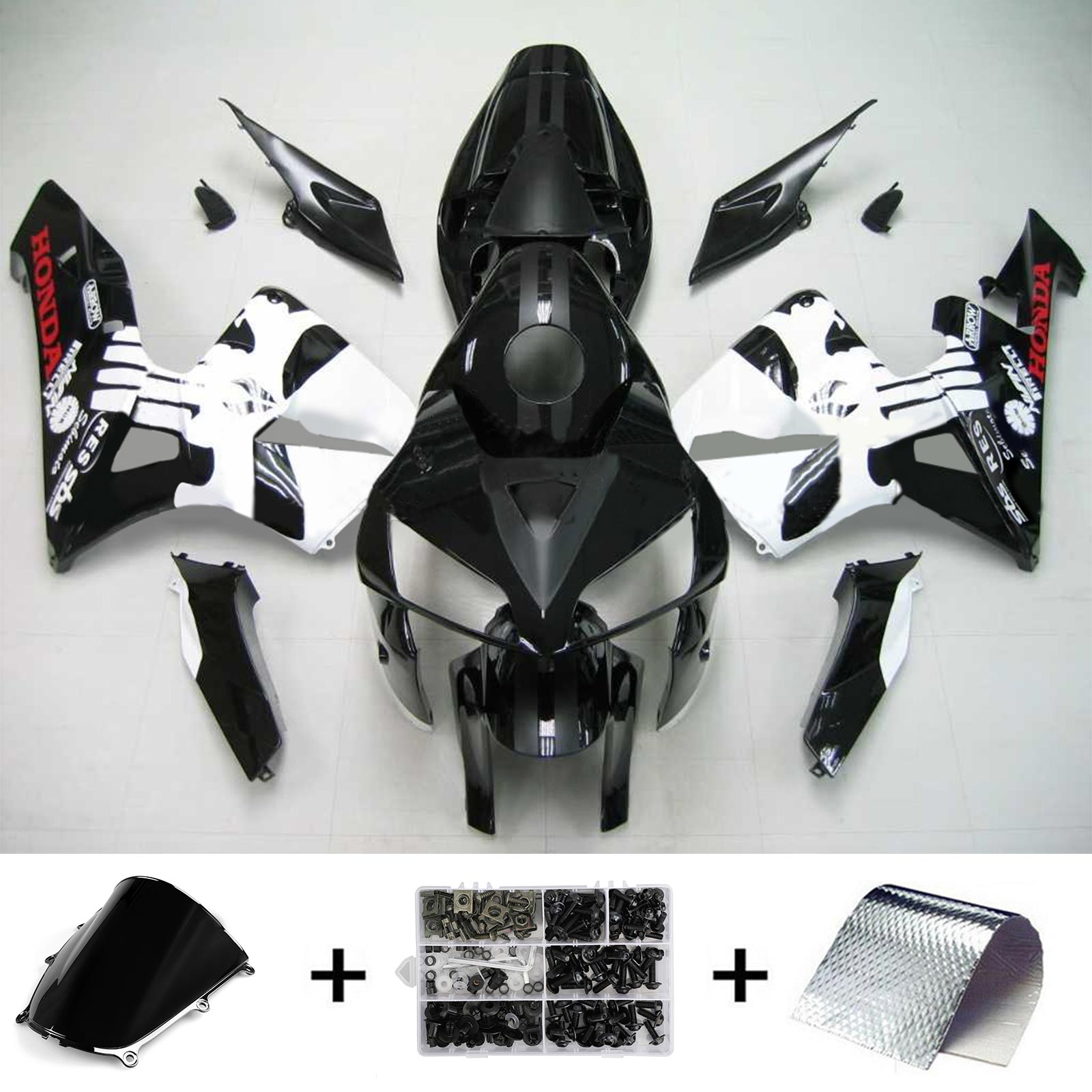 Zestaw owiewek z wtryskiem tworzywa sztucznego ABS do Hondy CBR600RR 2005-2006 F5