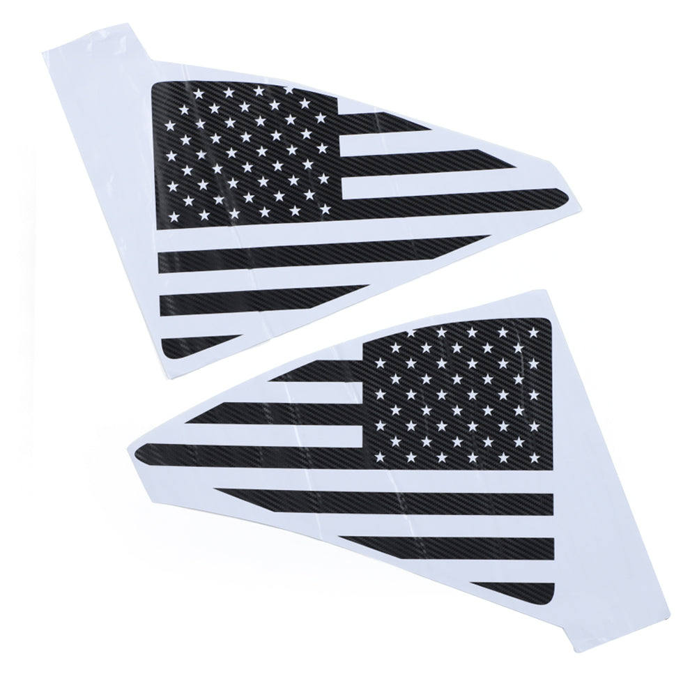 Chevrolet Camaro 2010 - 2015 Post - Triangle Triangle Décalcomania Decoration American Flag Decal