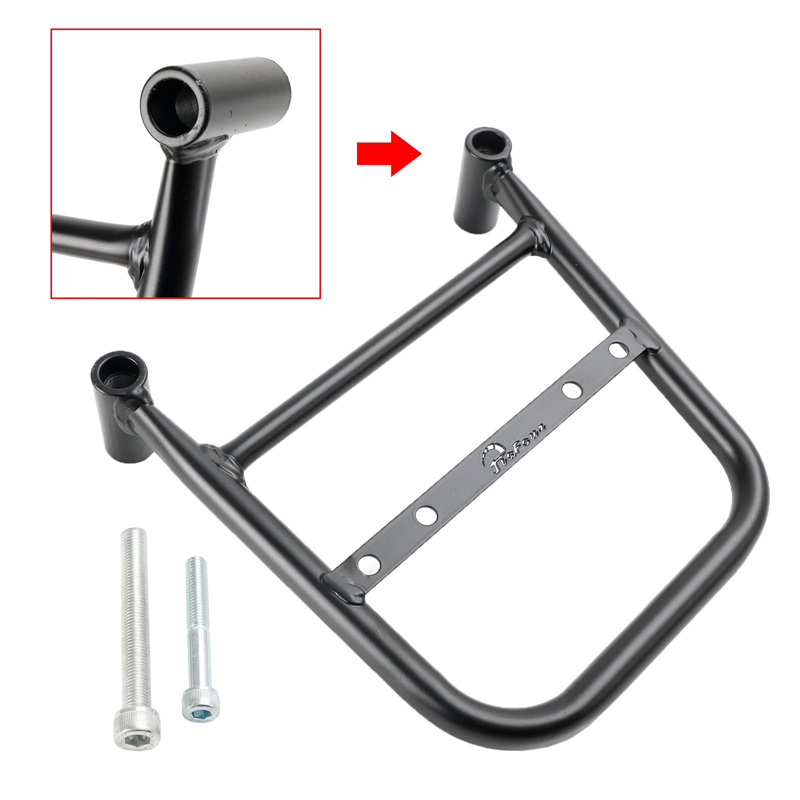 Soporte bolsa lateral para portaequipajes Kawasaki Vulcan S 650 16-23 Cafe