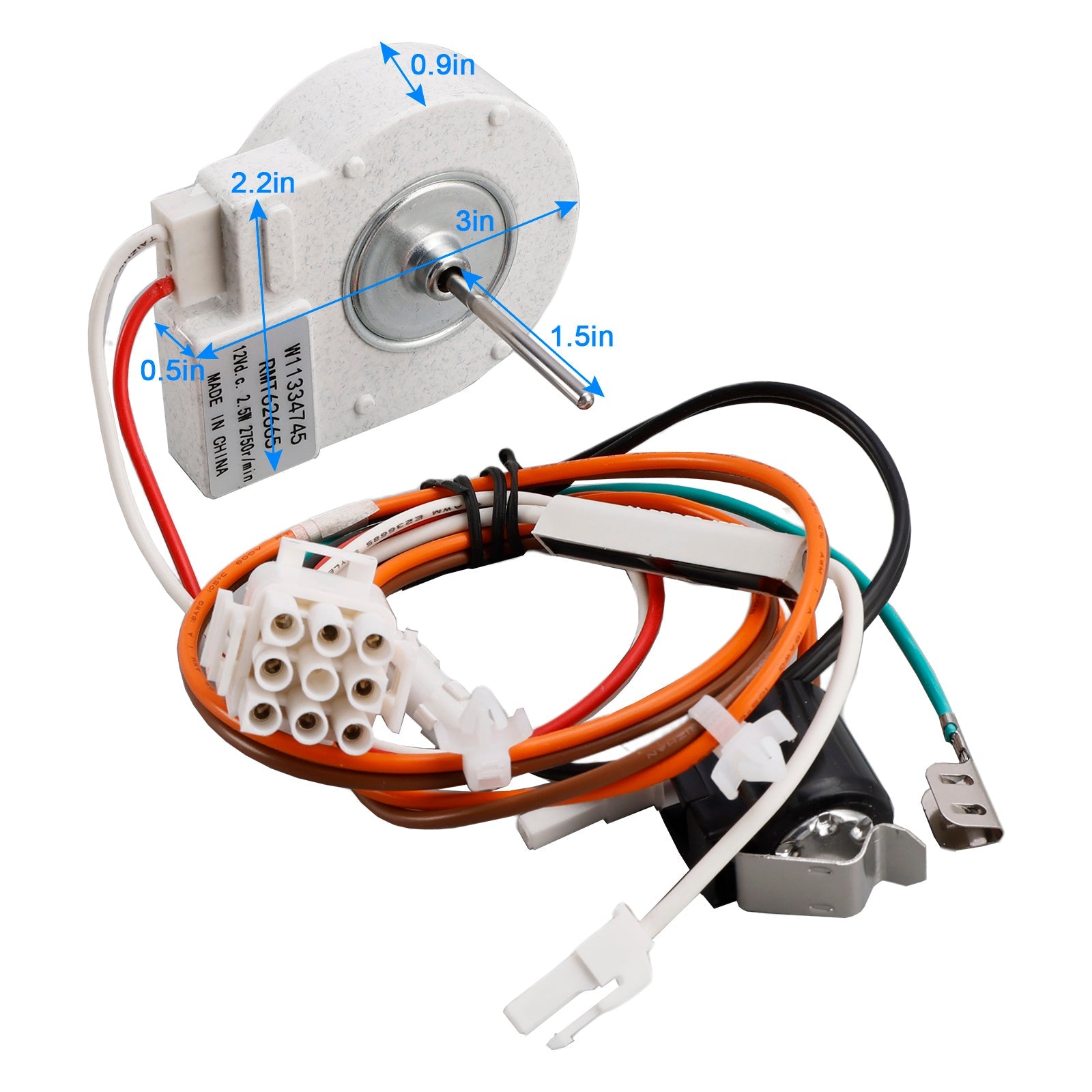 W11334745 W10276647 Koelkastverdamperventilatormotor voor Maytag Amana IKEA