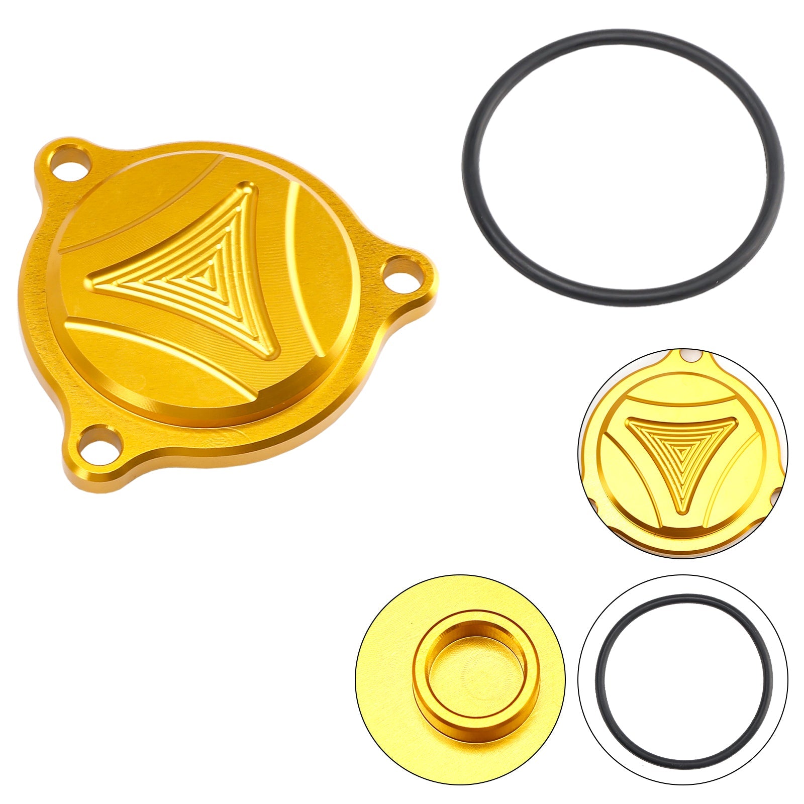 CNC Goud Oliefilterdeksel Voor Suzuki Burgman UH 125 150 200 DR-Z 400 ES SM