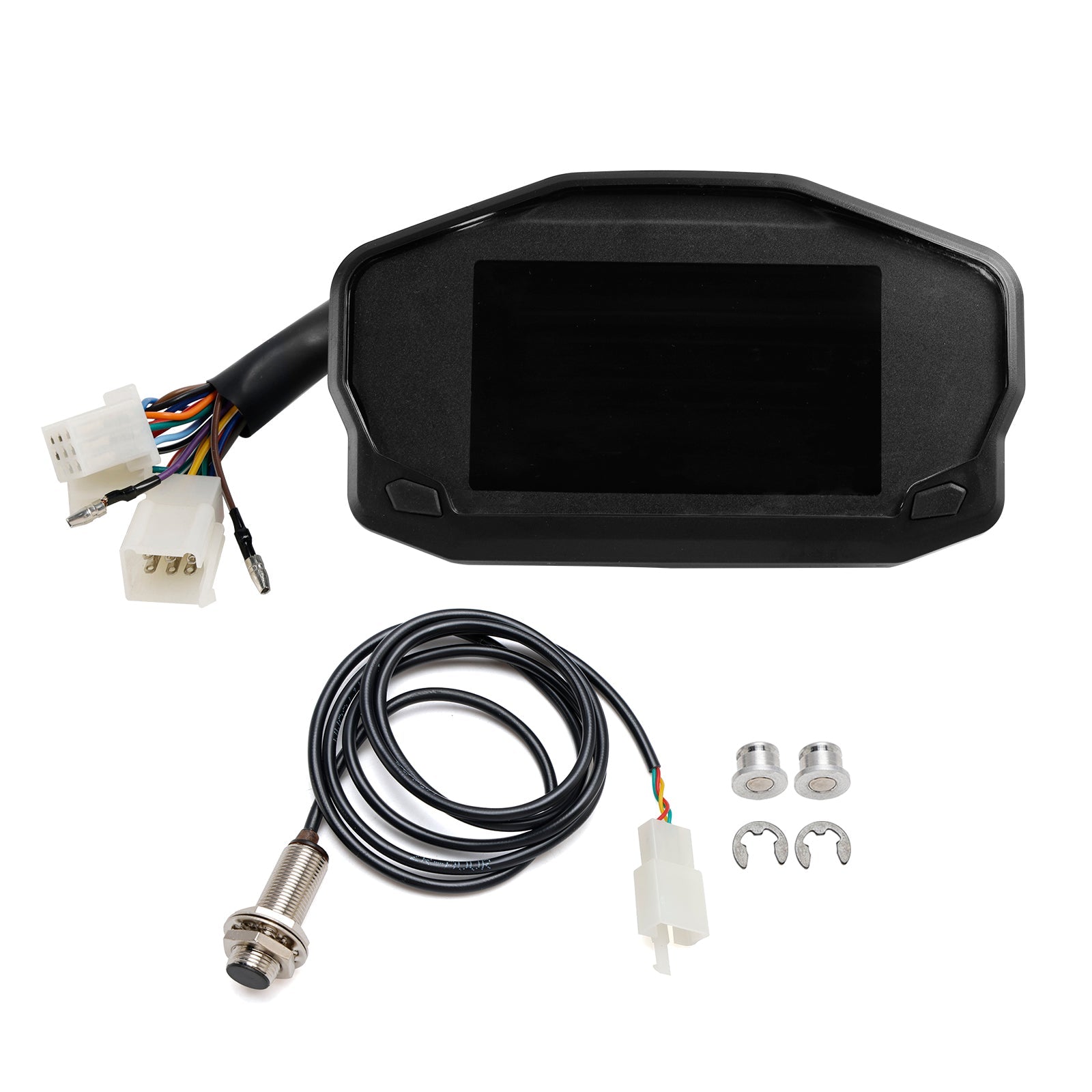 Digitale kilometerstand LCD -achtergrondverlichting, snelheidscounter, universeel voor motorfiets