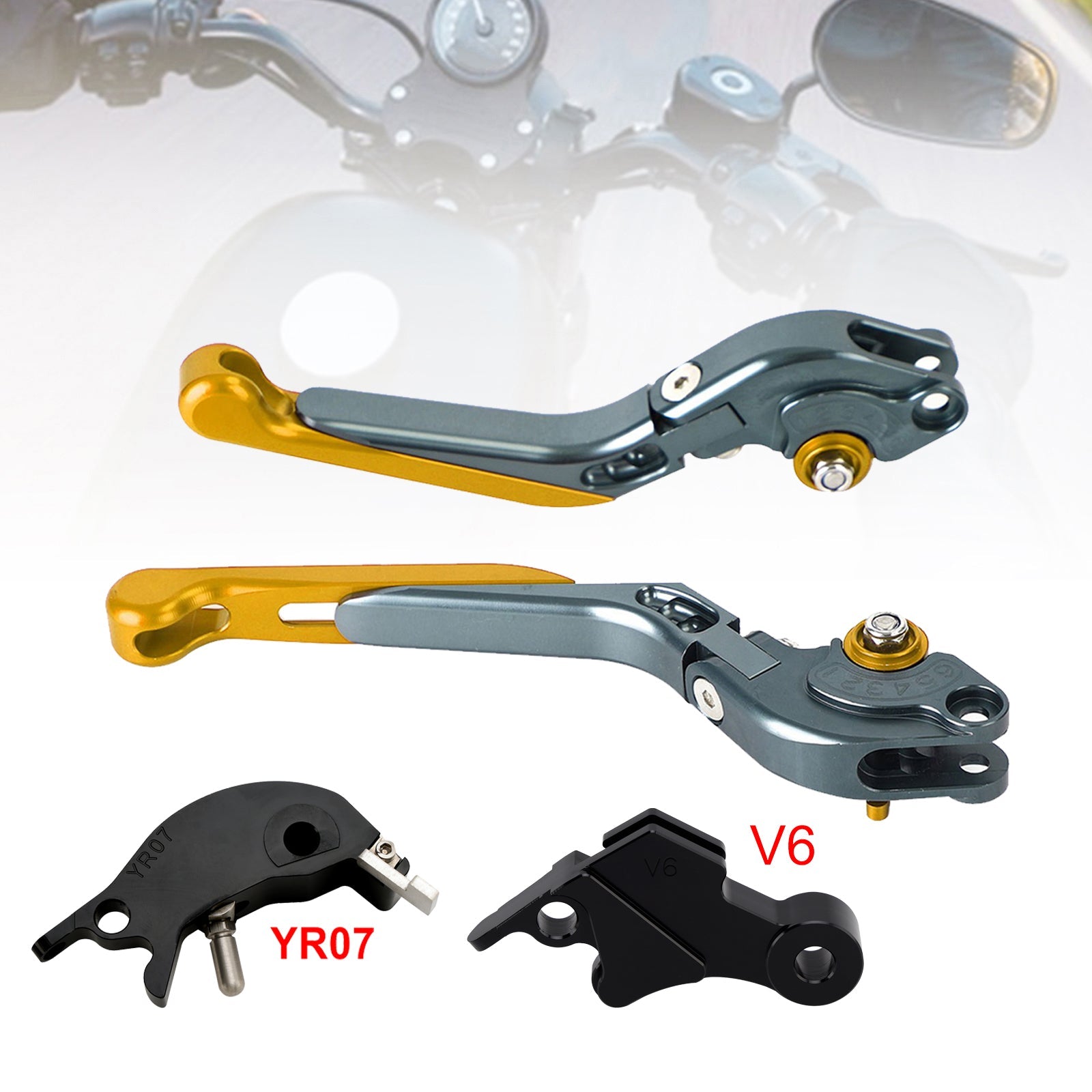 Levier de frein et d'embrayage réglable compatible avec YAMAHA XSR900 XSR900GP MT-09 2024-2025