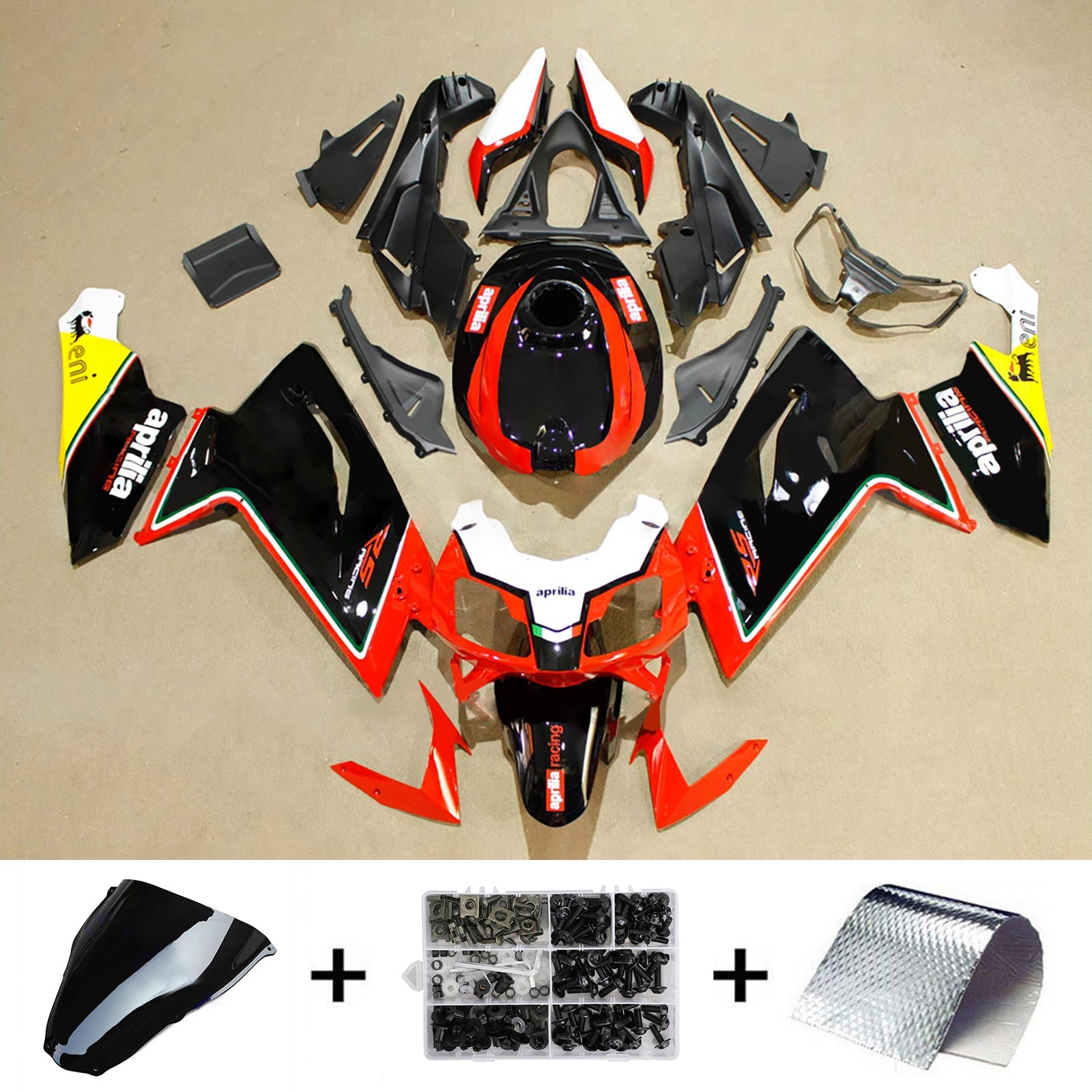 Kit de carénage d'injection Aprilia RS125 2006-2011 Carrosserie Plastique ABS