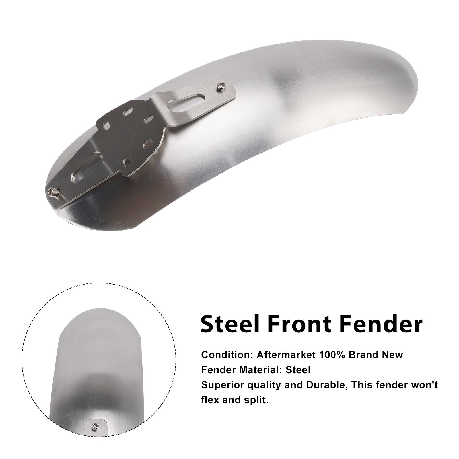 Guardabarros delantero de acero para Triumph Scrambler 1200XC (2019-2025)