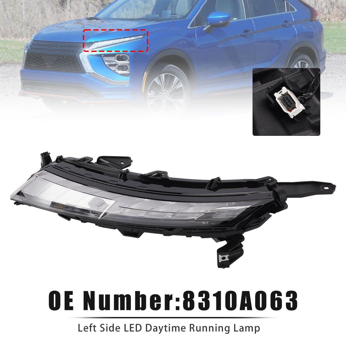 Linker LED-dagrijverlichting voor Mitsubishi Eclipse Cross (2022-2026) - Onderdeelnummer: 8310A063
