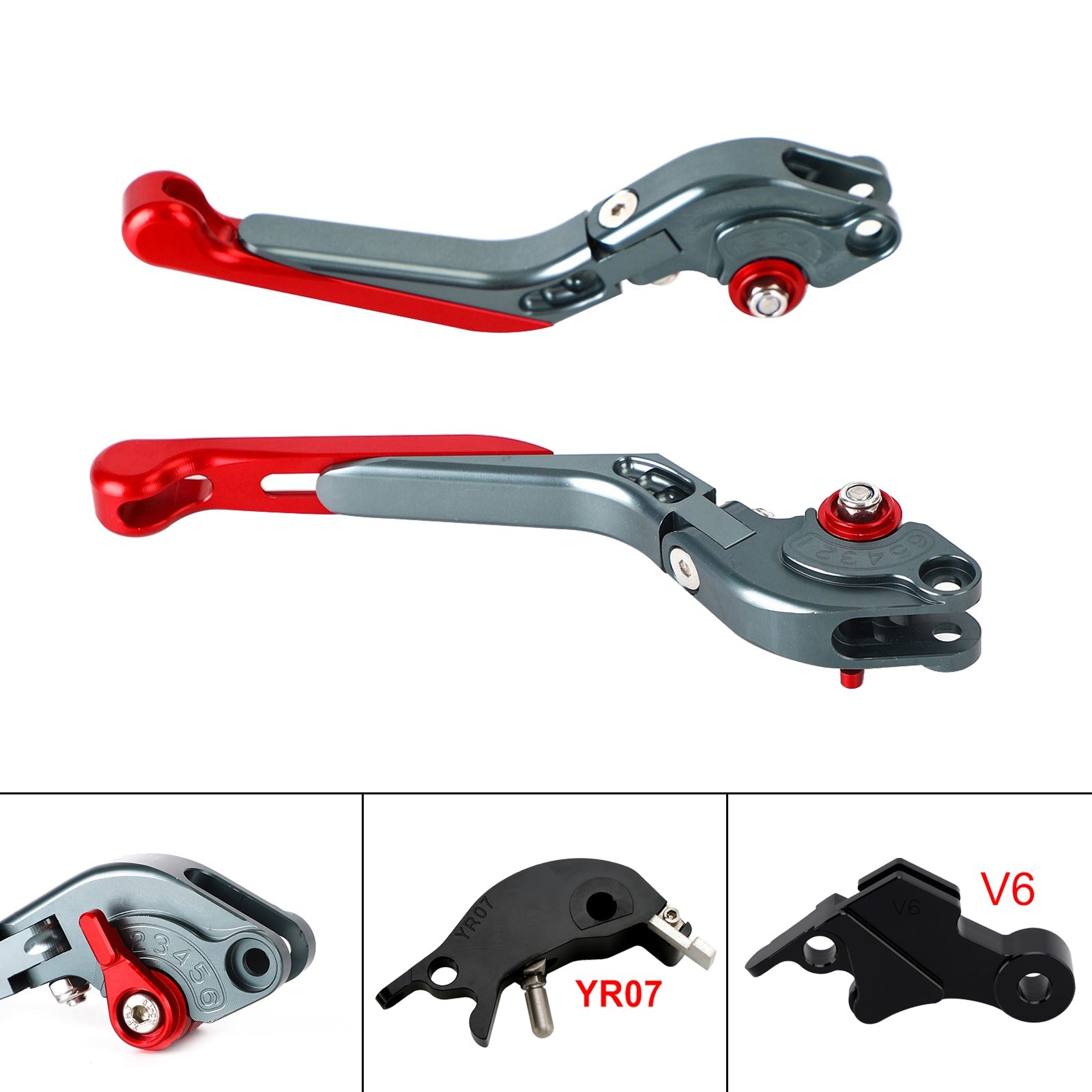 Levier de frein et d'embrayage réglable compatible avec YAMAHA XSR900 XSR900GP MT-09 2024-2025