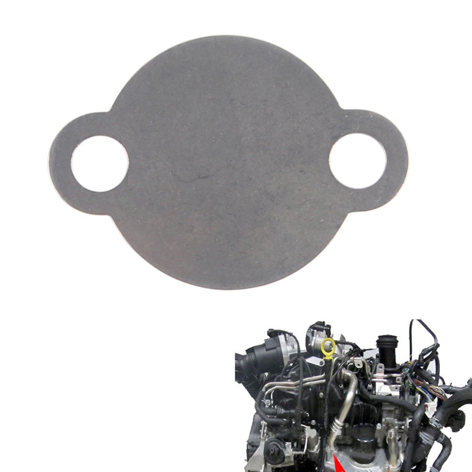 Placa del obturador de la válvula EGR para Volkswagen Transporter T5 2.0 BITDI CFCA