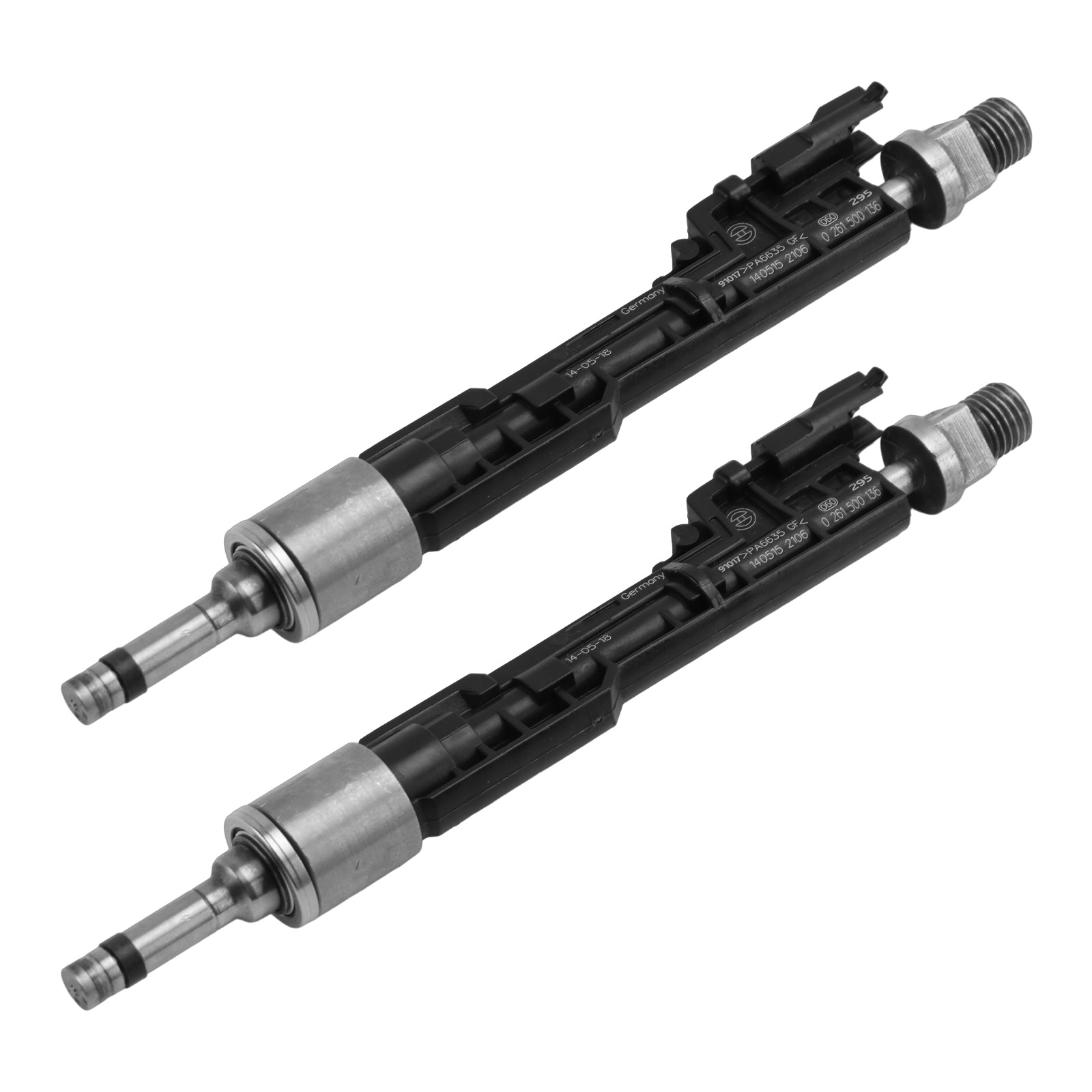 2 polttoainesuutinta malleihin BMW F10 M5, F06, F07, F12, F13, F15 ja X5 (viitteet : 0261500136 ja 13647599876)