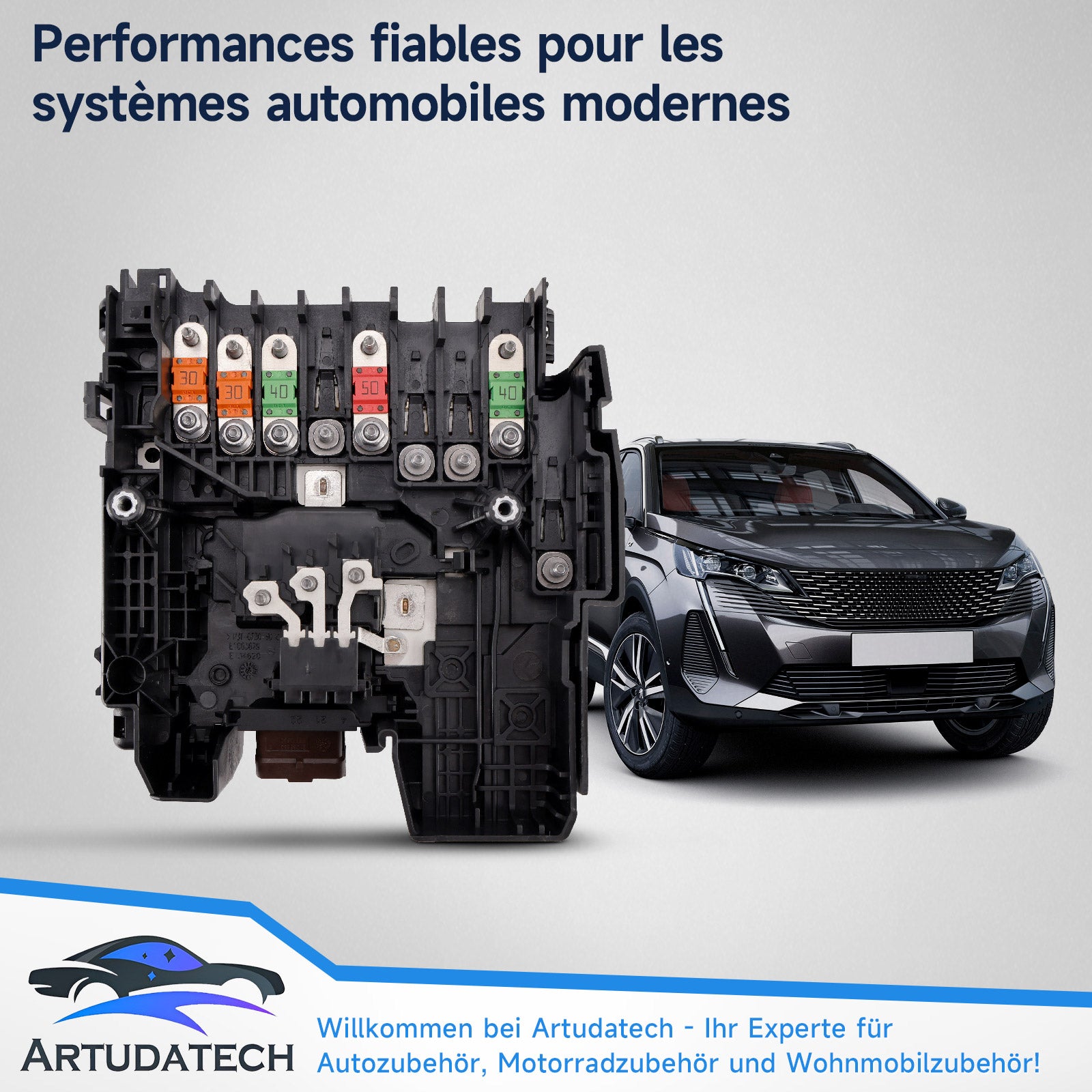 Modulo tensione scatola fusibili per Peugeot 5008 II 1.2, 1.6, 1.6 THP, 1.6 PureTech, 1.6 BlueHDi, 1.5 BlueHDi, 2.0 BlueHDi 2016+ Riferimento 9675350380 9675350286 Generico