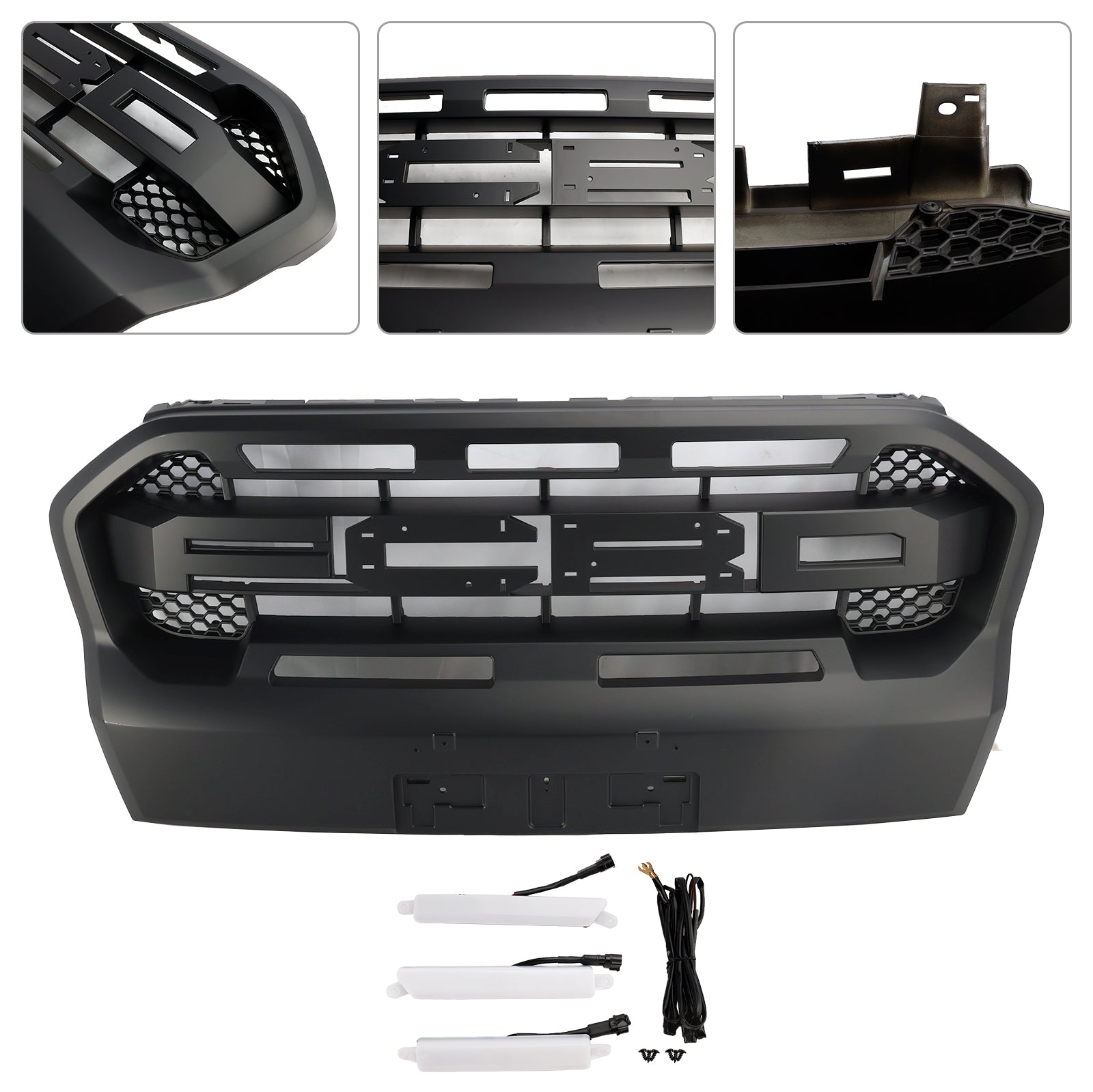 Zestaw przed Raptor dla Ford Ranger T8 2019-2023 ze zintegrowanymi światłami LED