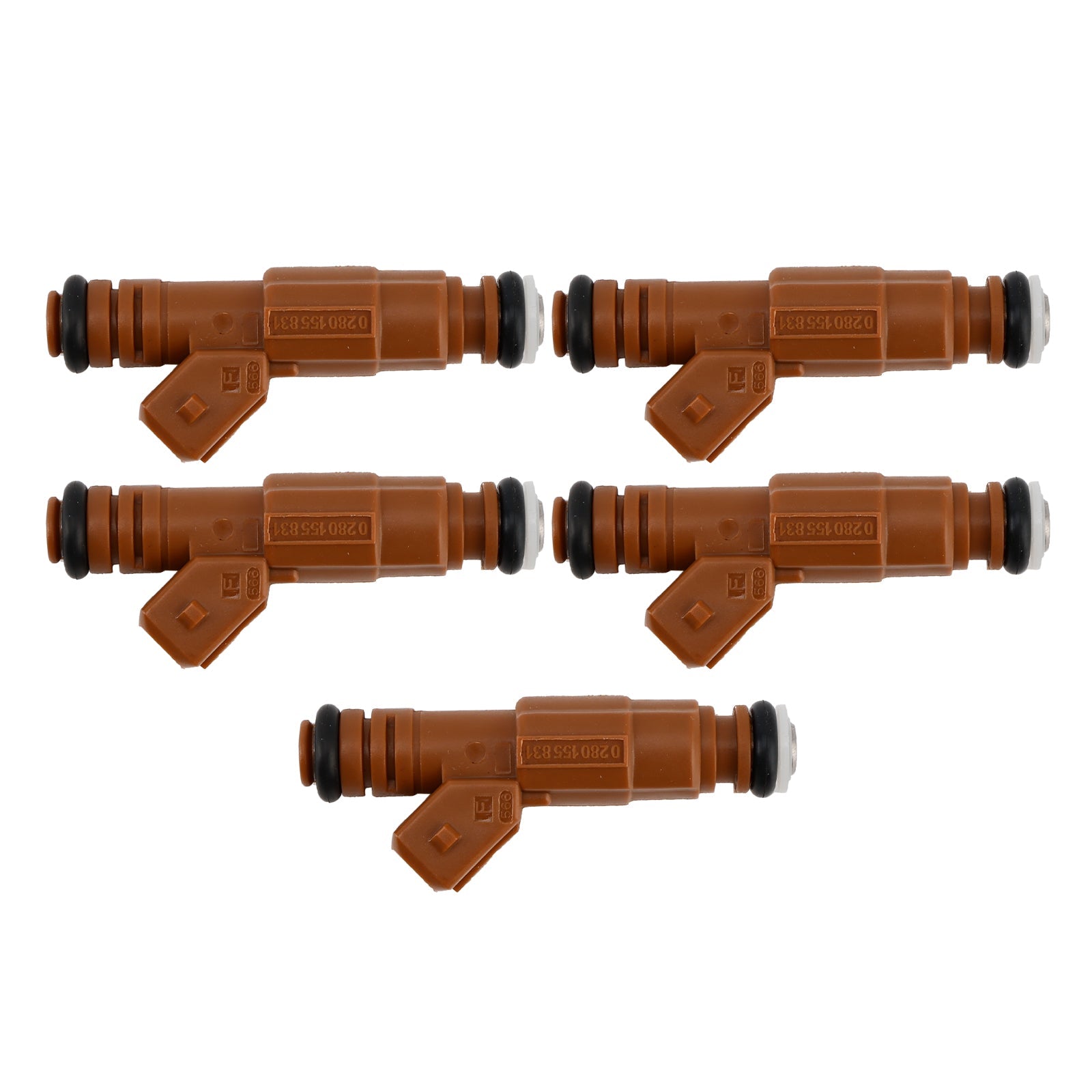 Wtryskiwacz paliwa 5 sztuk 0280155831 dla Volvo S60 S80 C70 XC90 2,4L 2,5L 1998-2009