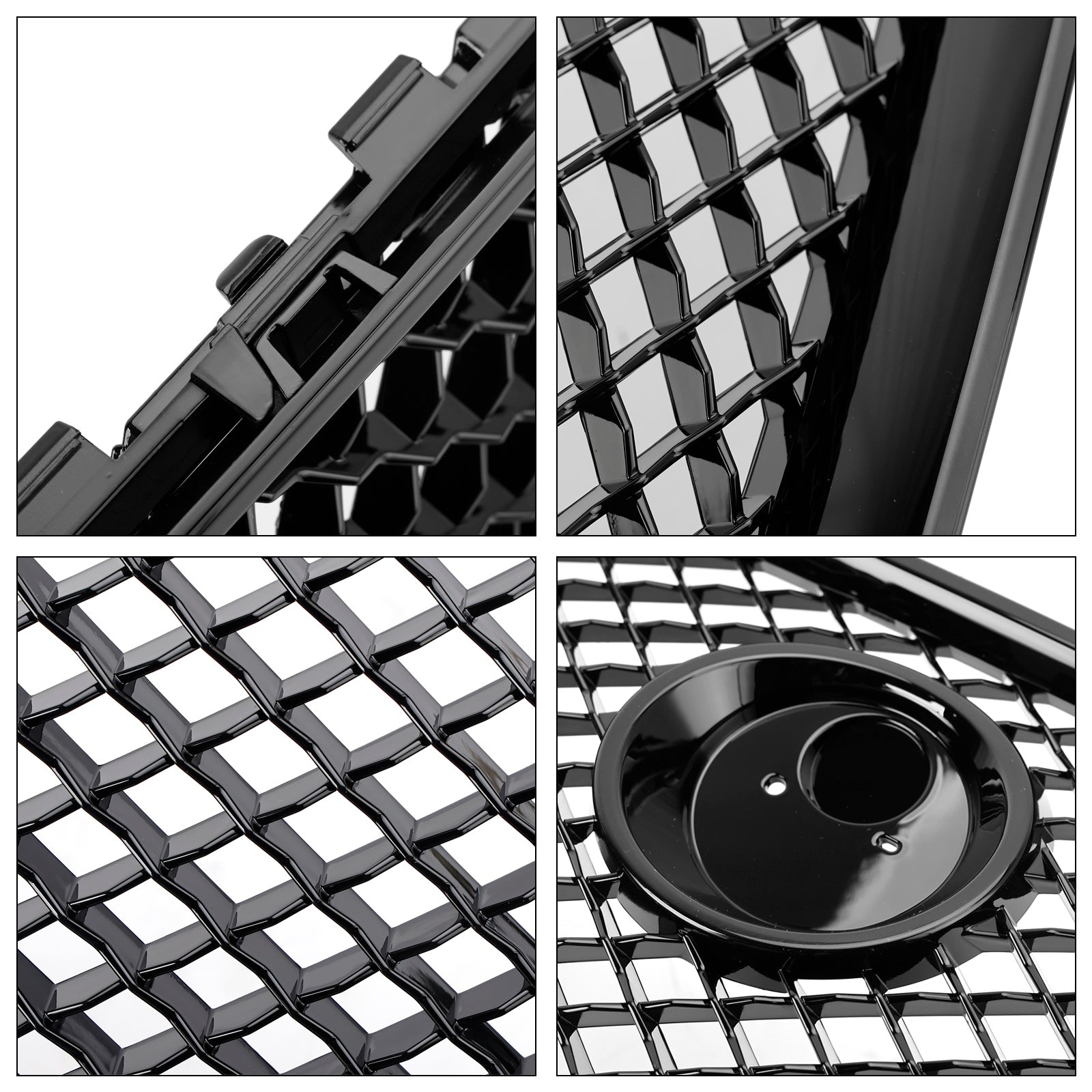 Grille de pare-chocs avant style Jaguar XF XF-R 2008-2011, noir brillant