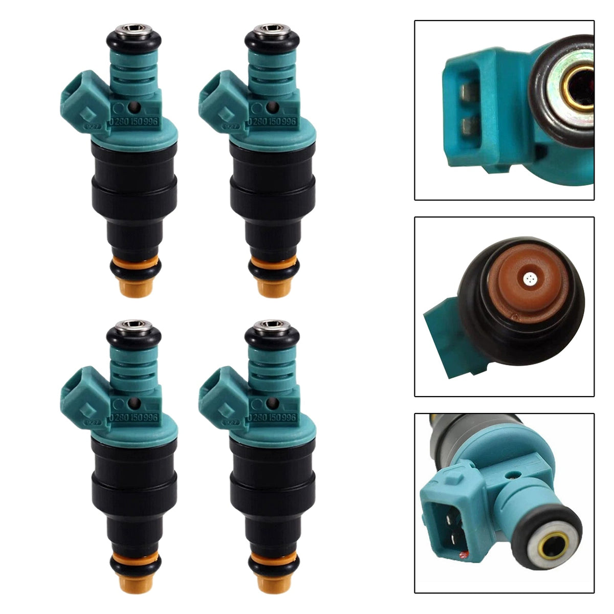 4 injecteurs de carburant pour Lada Niva 2121 1700i 1.7L 1996-2017 0280150996