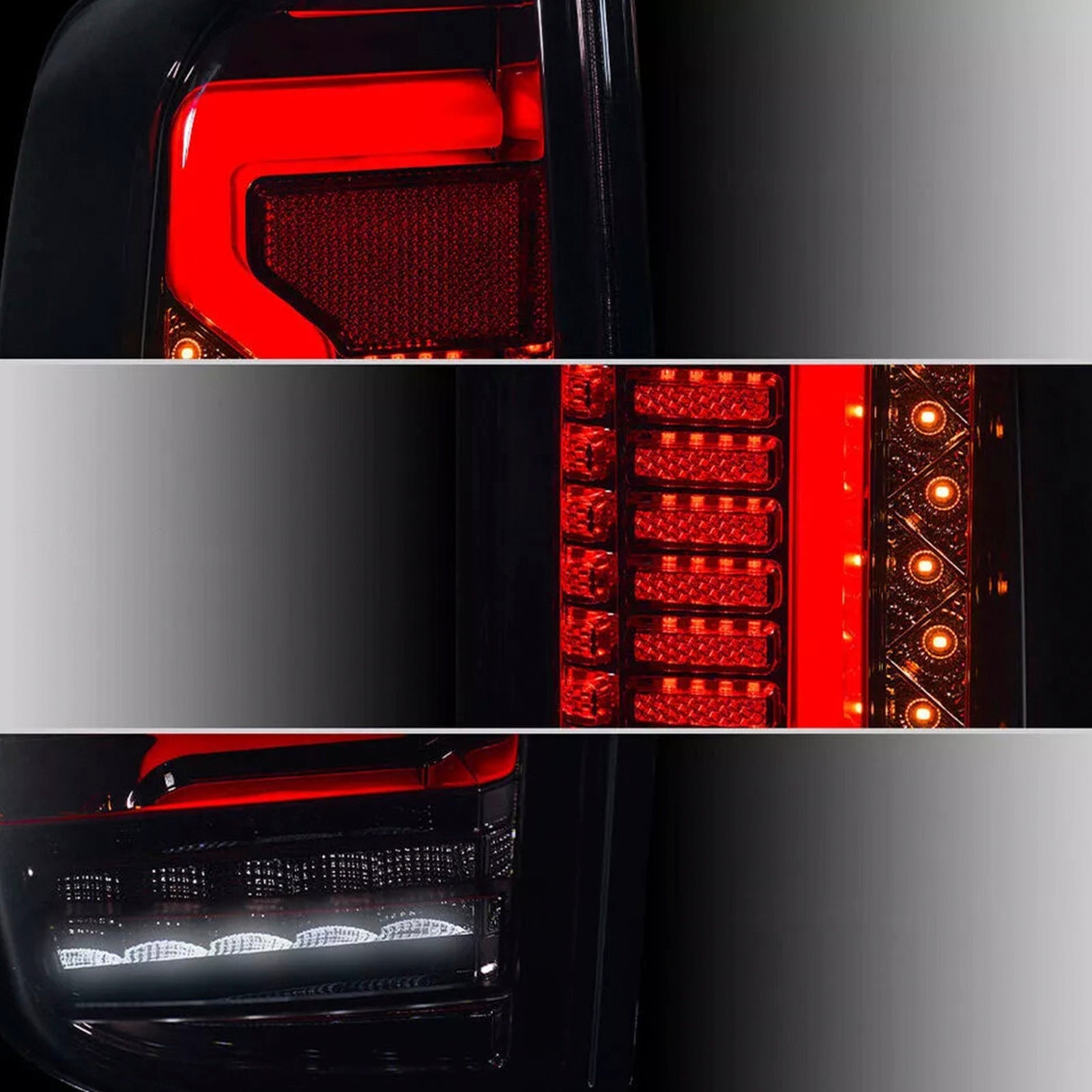 Par de luces traseras LED ahumadas para Nissan Navara D40 Frontier 2005-2012