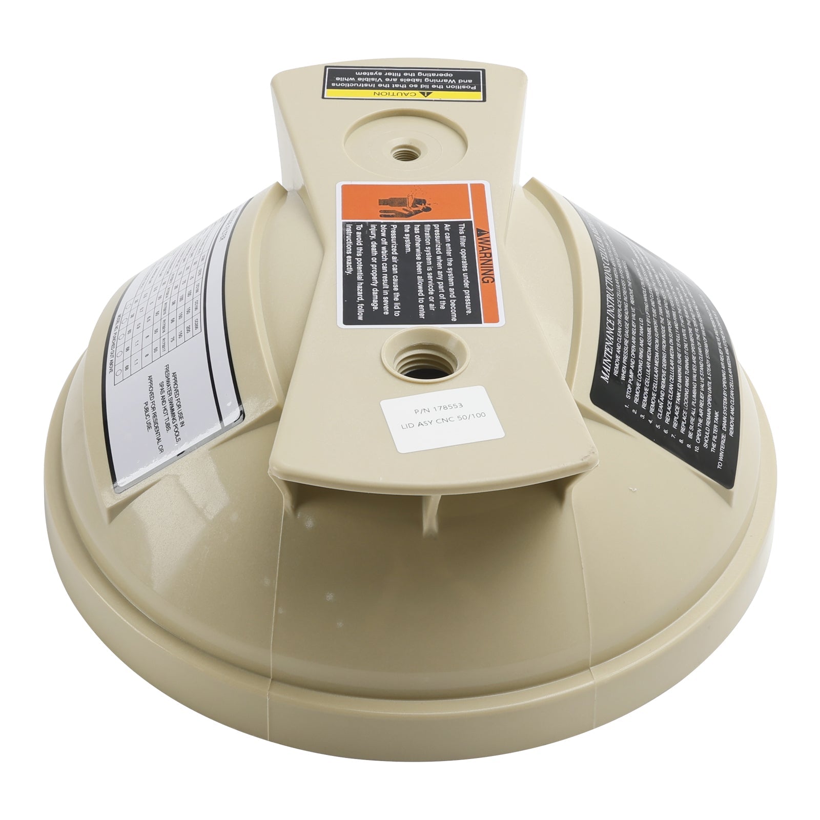 Suodattimen kansi 178553 Pentair Clean & Clear 50 100 Predator 100