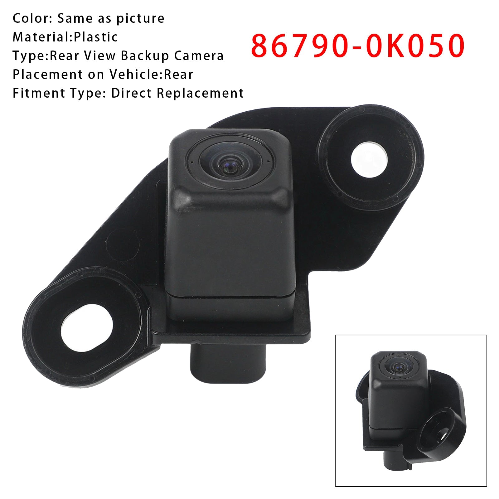 Achteruitrijcamera voor Toyota Hilux 2020-2022 (referentie 86790-0K050)