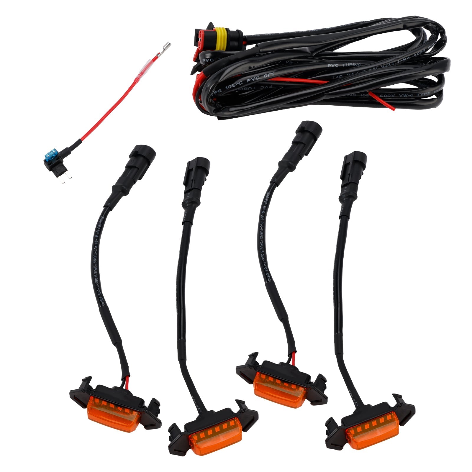 Kit d'éclairage LED pour calandre avant Toyota Tacoma 2016-2023, lentille jaune, lumière ambre, PT228-35170