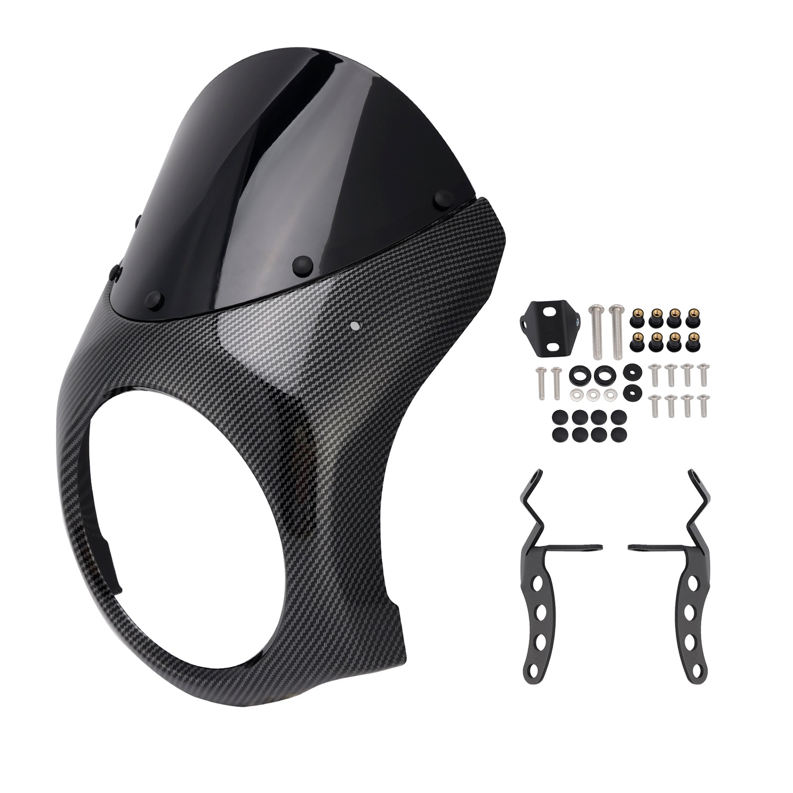 Fiera del parabrezza del faro per eliminatori Kawasaki 500 2024-2025