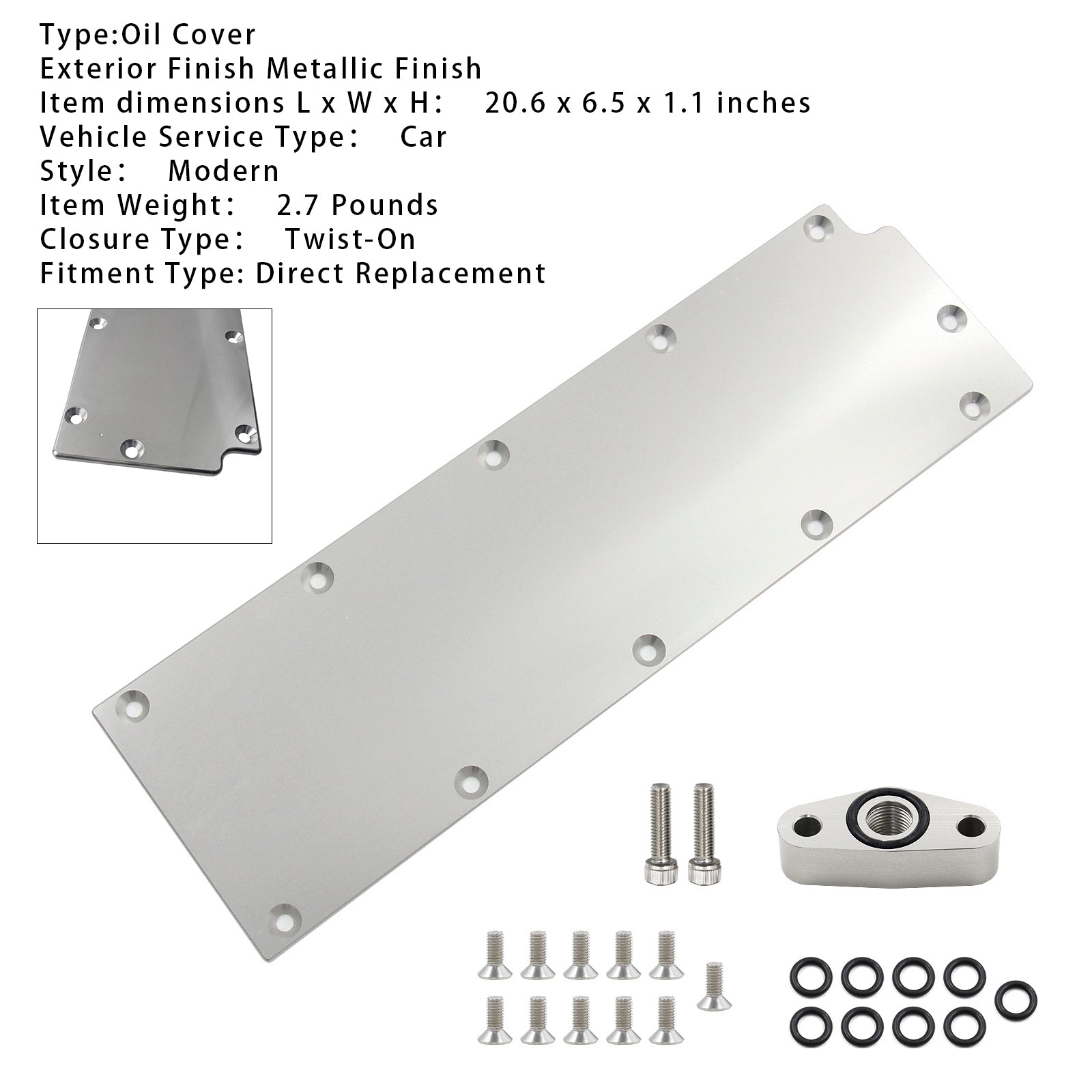 Tapa de aceite de elevación del motor de aluminio 551605 para Chevy Gen IV