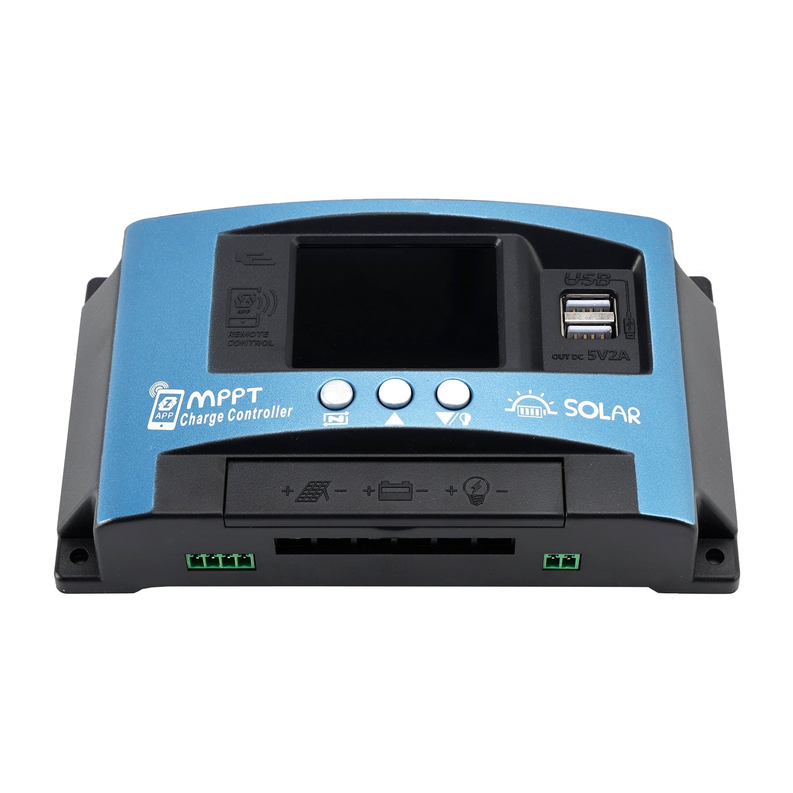 Contrôleur solaire MPPT 30 A/60 A/100 A, Bluetooth, surveillance de la température et charge