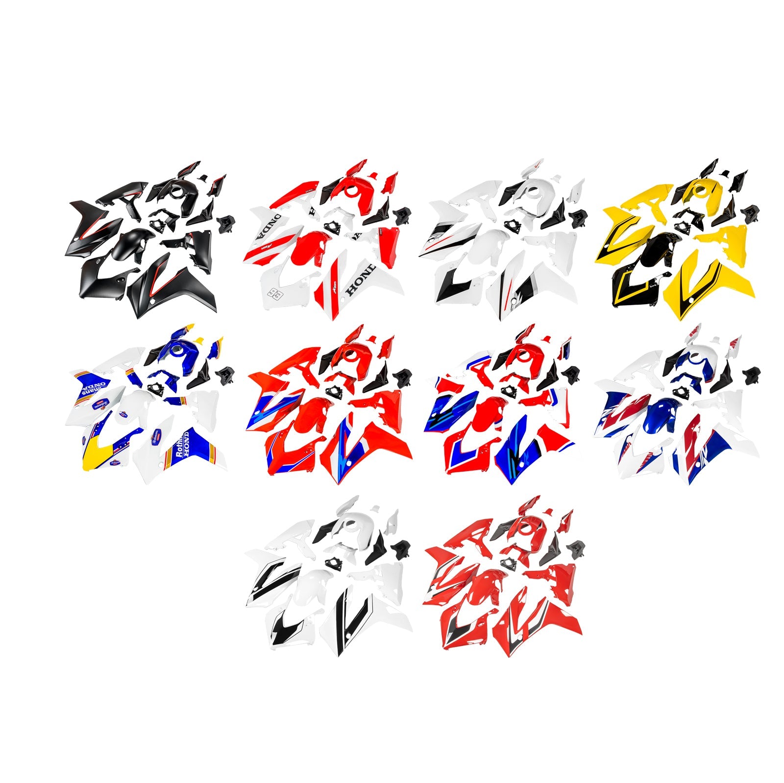 Kit de carénage de carrosserie en plastique ABS injecté pour Honda CBR650R 2024-2025