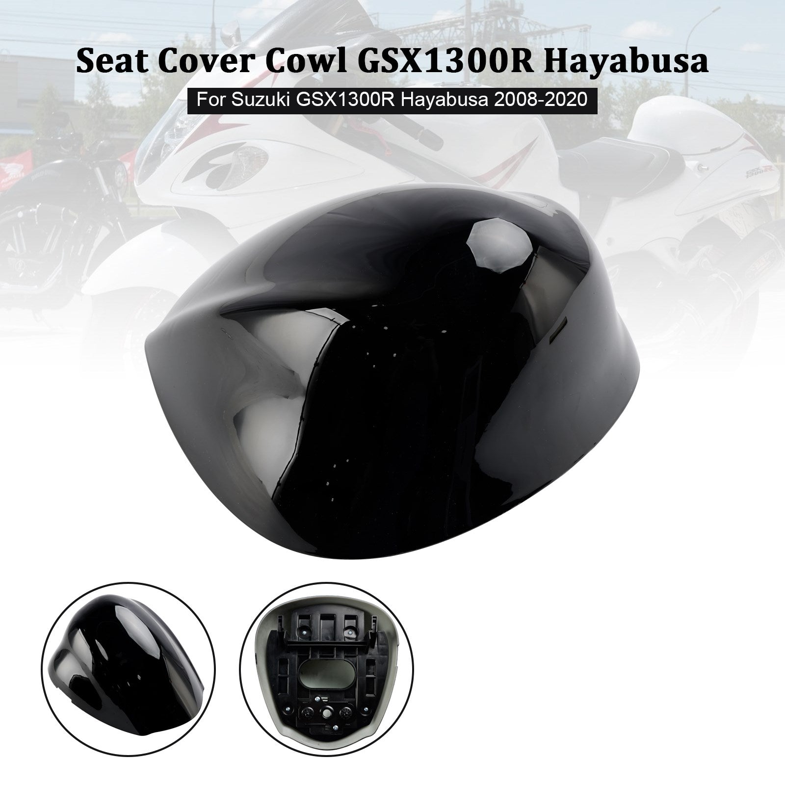 Cubierta del soporte del asiento trasero para Suzuki GSX1300R GSX-R1300 Hayabusa 2008-2020