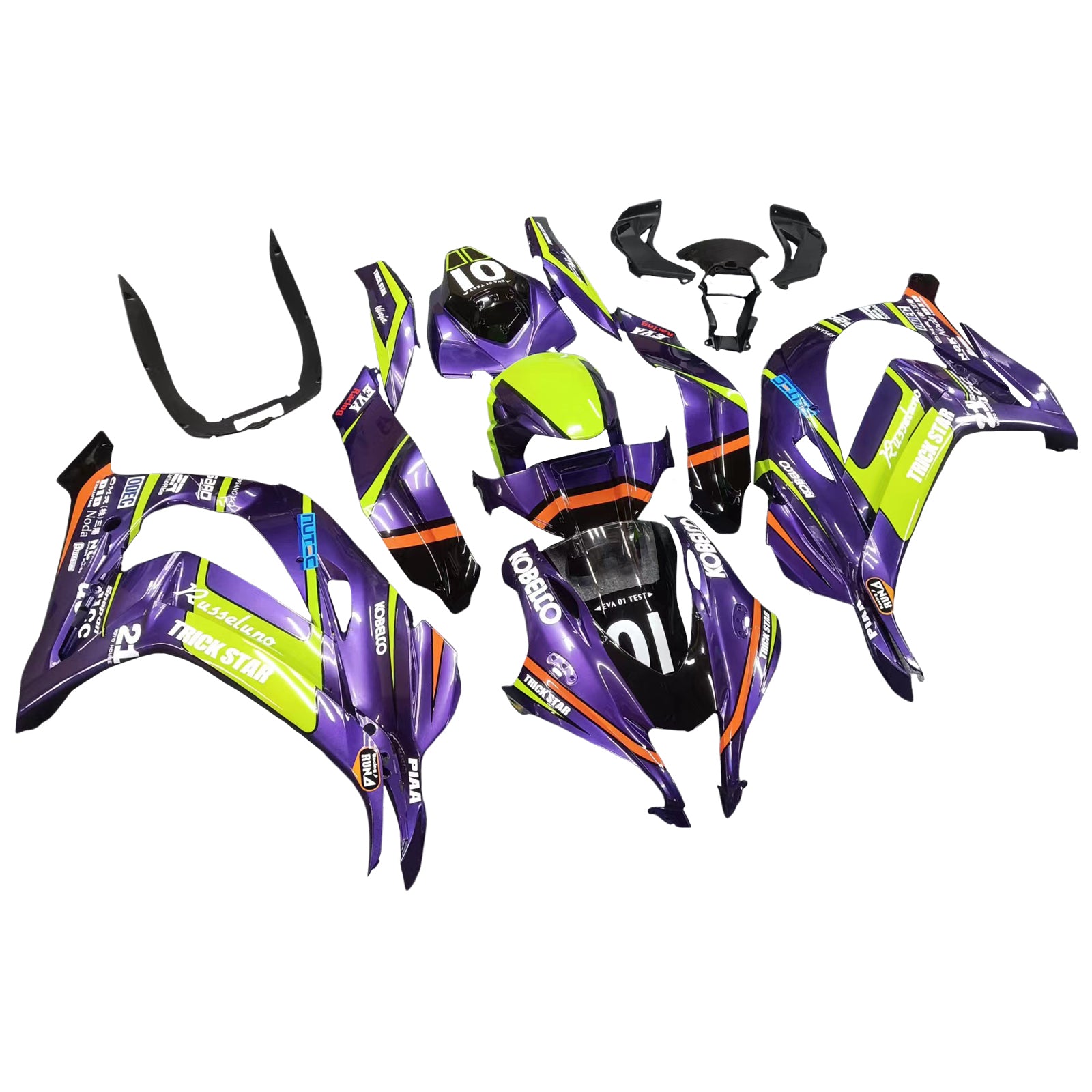 2016-2020 Kawasaki ZX10R Camen Camen Board Kit en plástico ABS