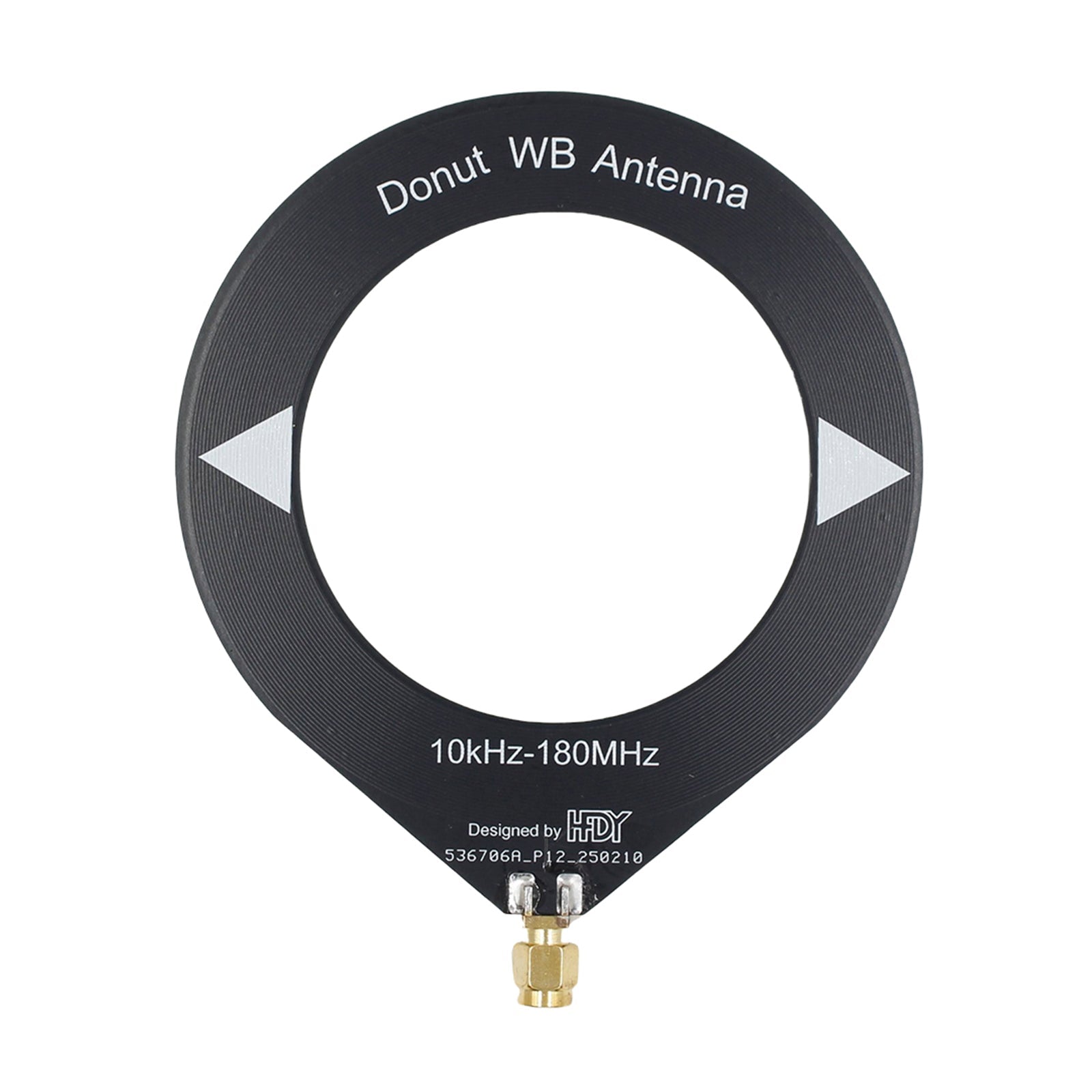 Antenna ad anello a ciambella con copertura a banda completa da 10 kHz-180 MHz per SDR a onde corte/medie